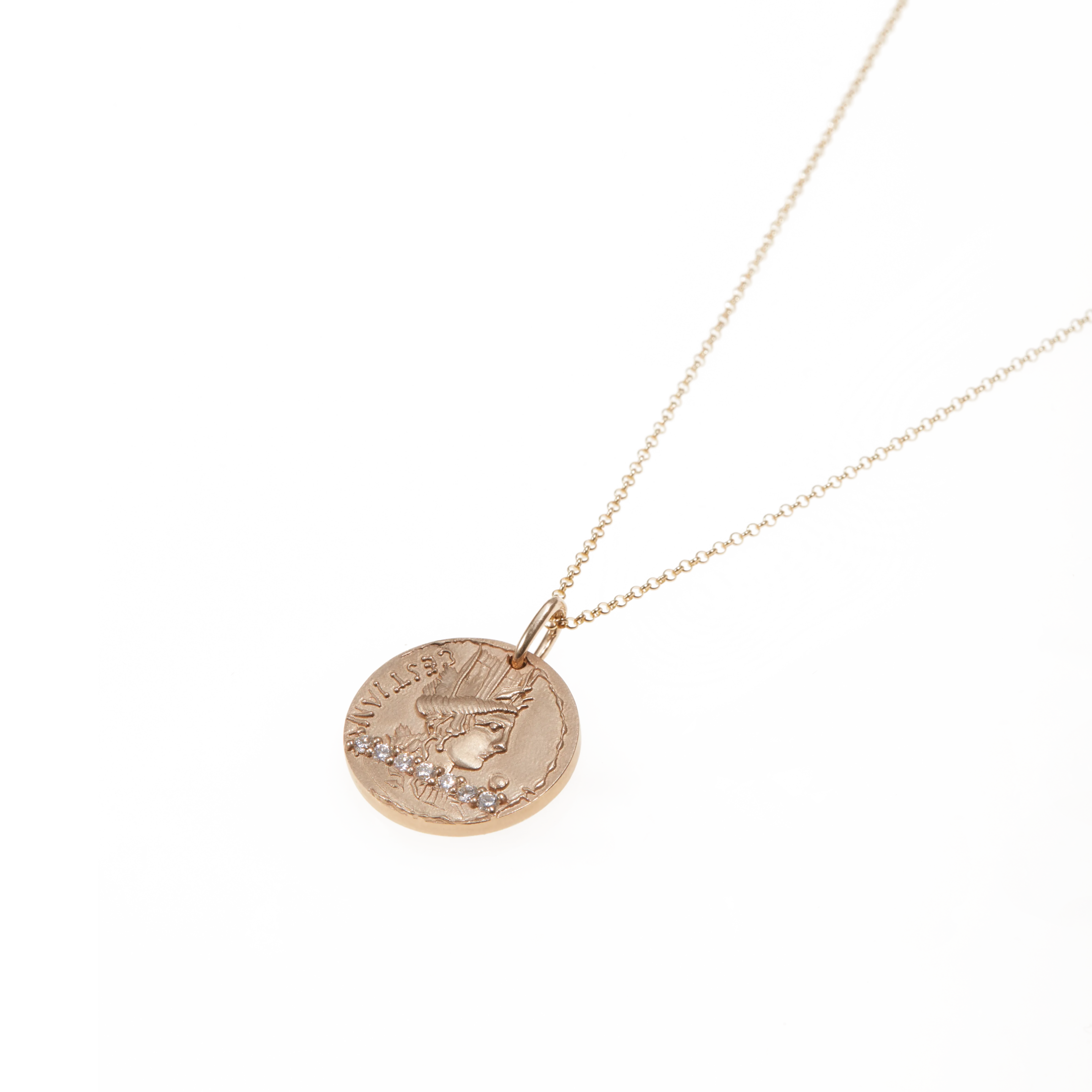  Circle chain necklace - Gold Circle Chain Necklace -  The Future Rocks -    4 