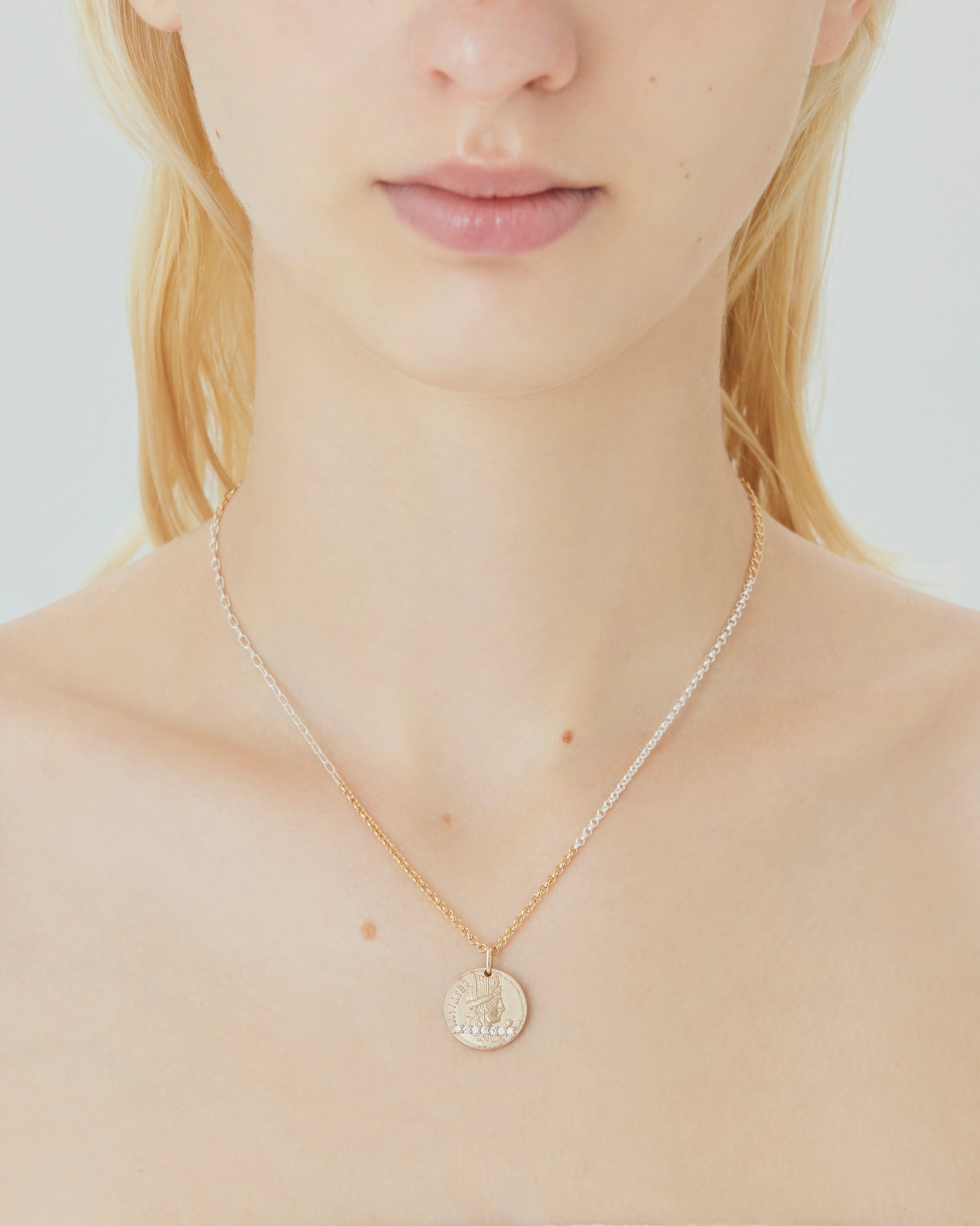 Mix chain necklace - Mixed Metal Chain Necklace -  The Future Rocks -    2