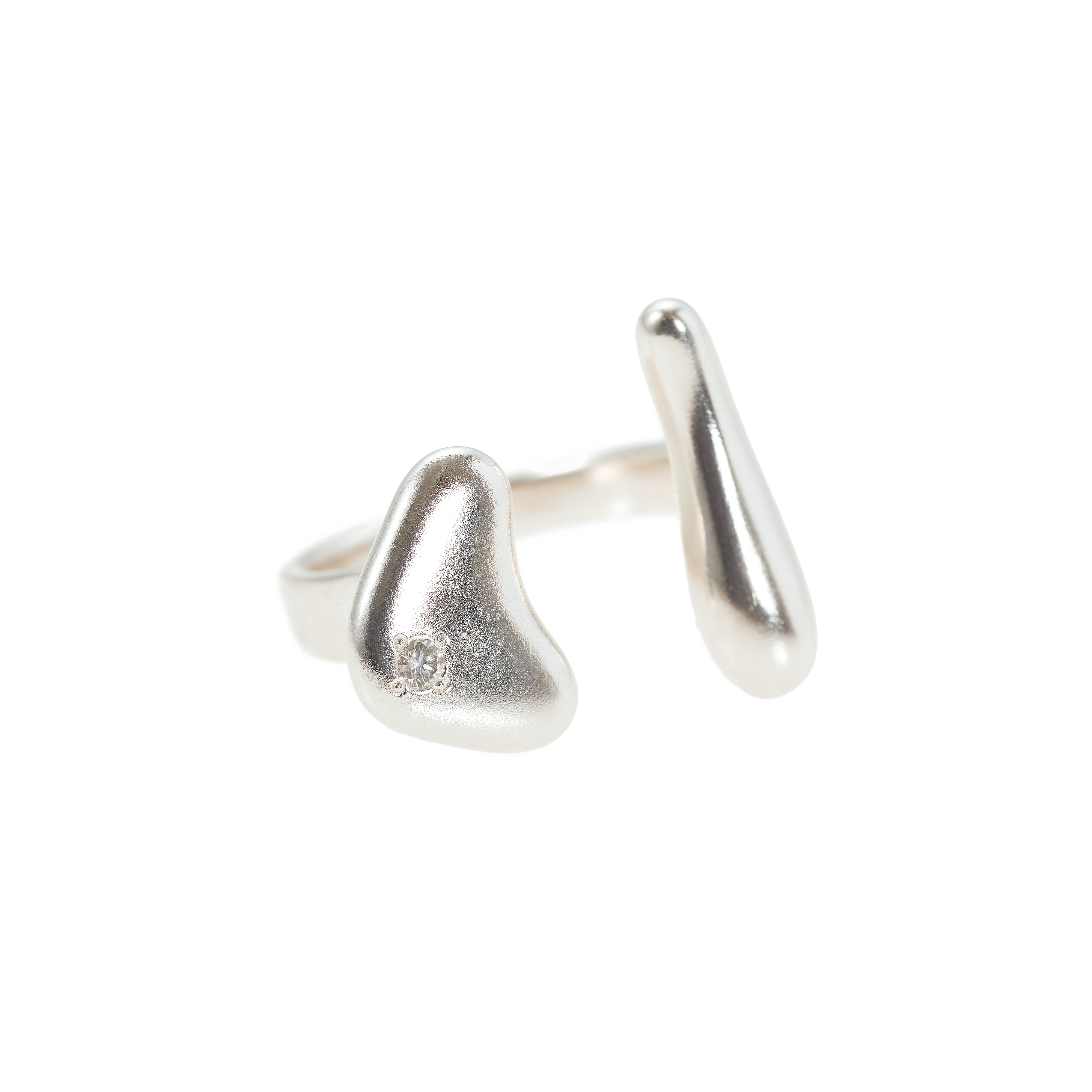  Water fork ring - Sterling Silver Fork Ring -  The Future Rocks -    3 