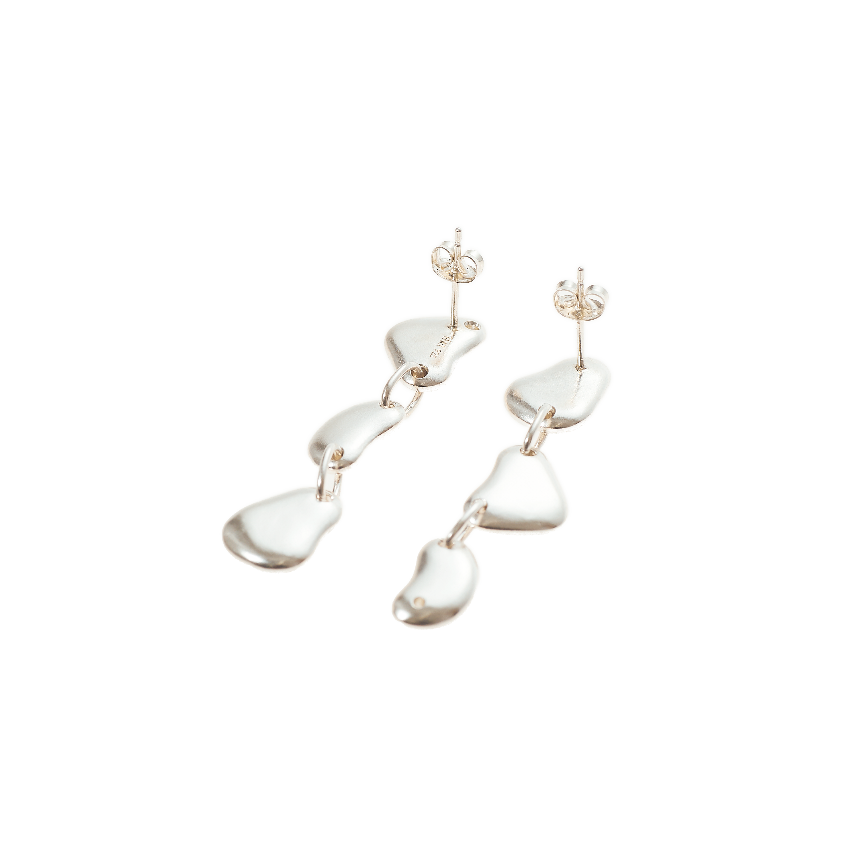 Water asymmetry earrings - Water Asymmetry Sterling Silver Earrings -  The Future Rocks -    5