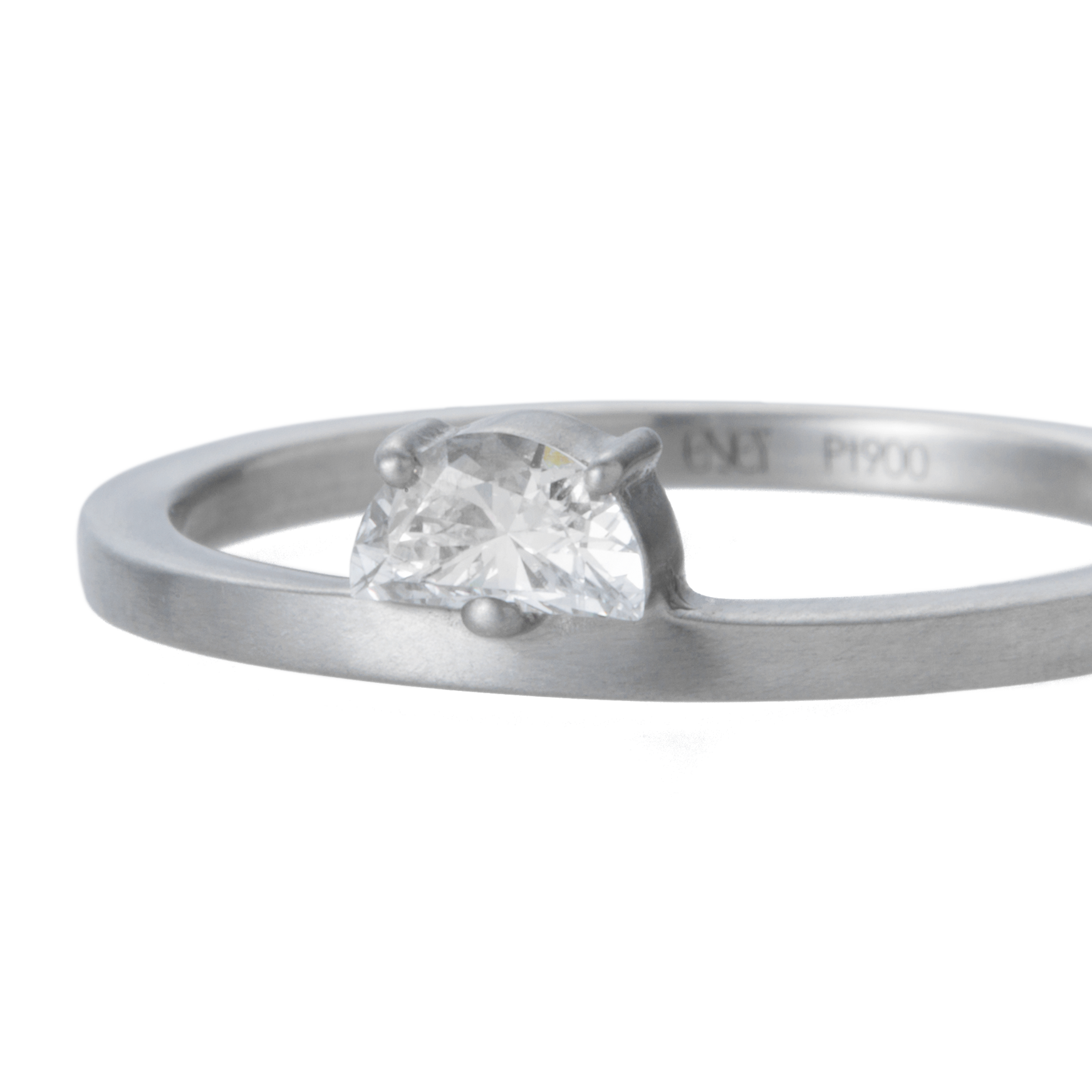  Half moon ring - Half Moon Diamond Ring -  The Future Rocks -    7 
