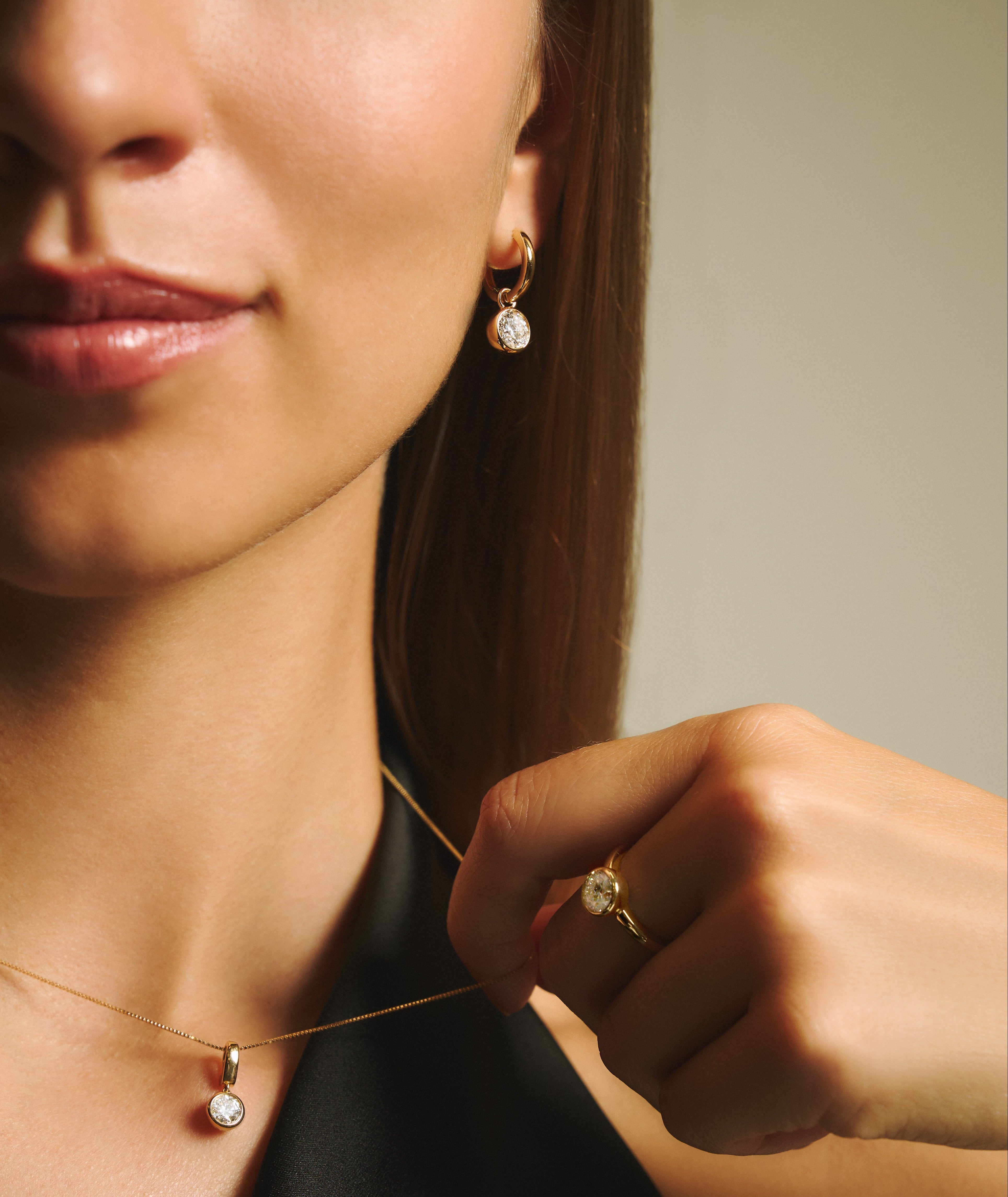 Bubble drop earrings 2ct