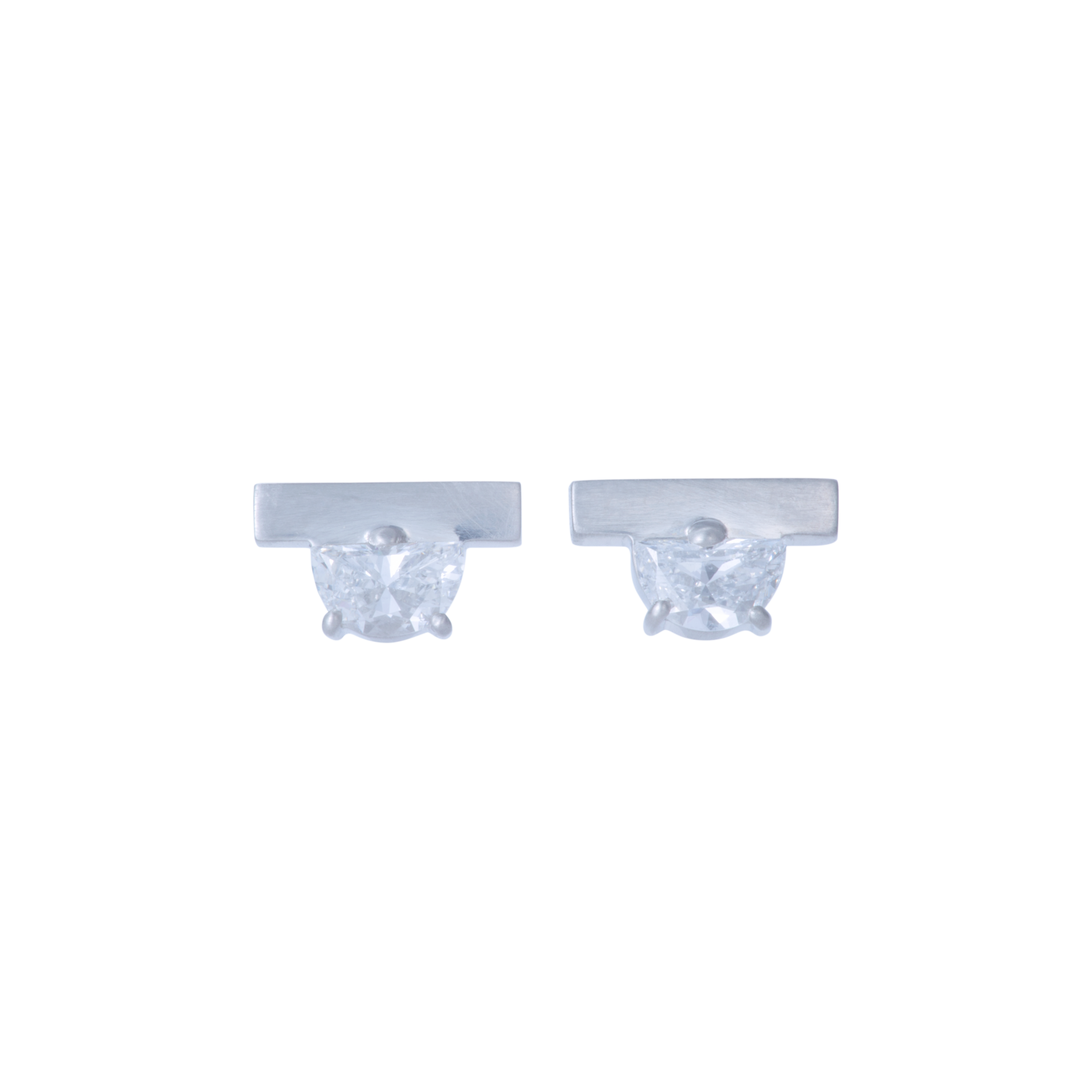 Half moon earrings - Half Moon Diamond Earrings -  The Future Rocks -    3