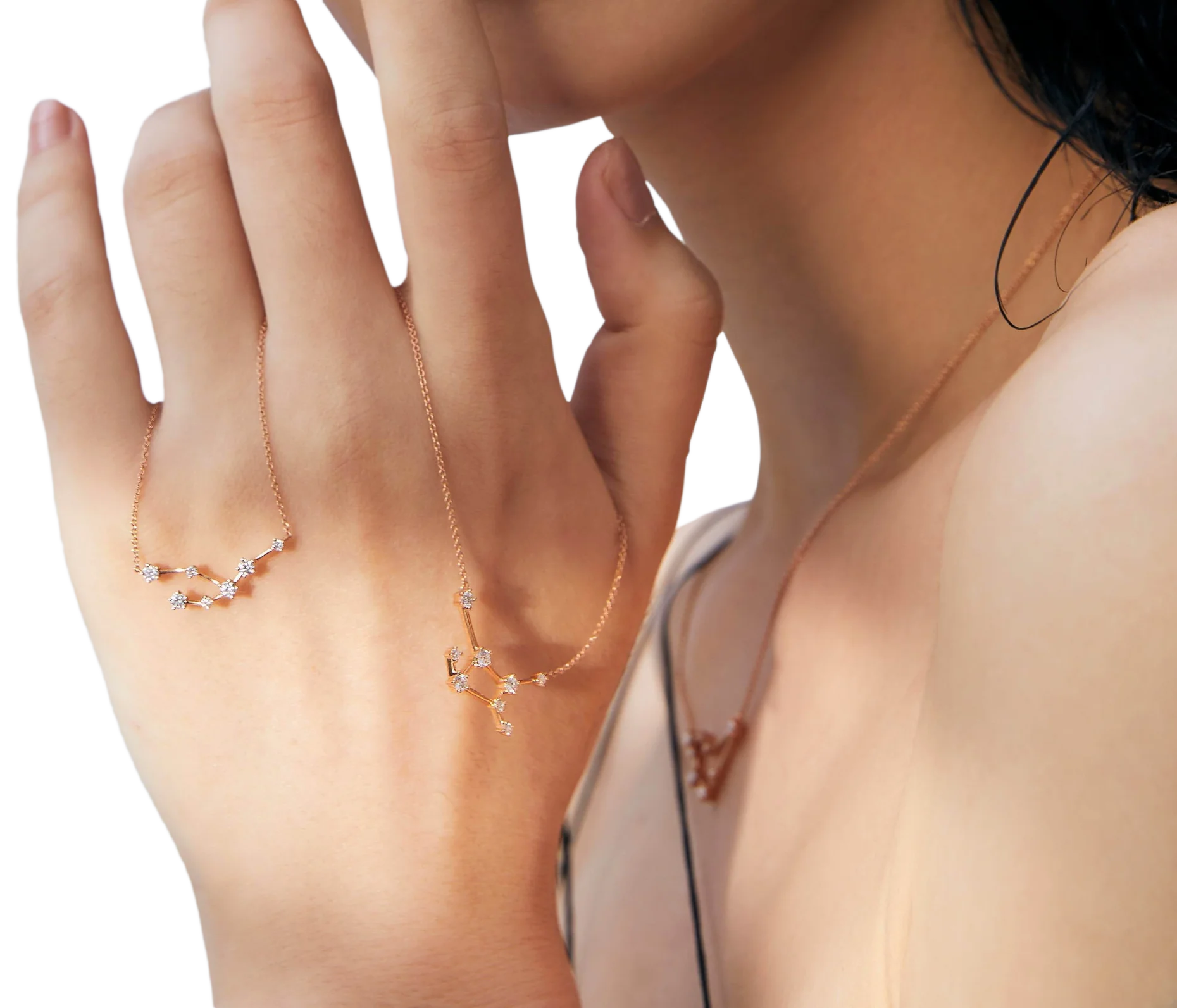  Aquarius necklace - Aquarius Zodiac Necklace -  The Future Rocks -    2 