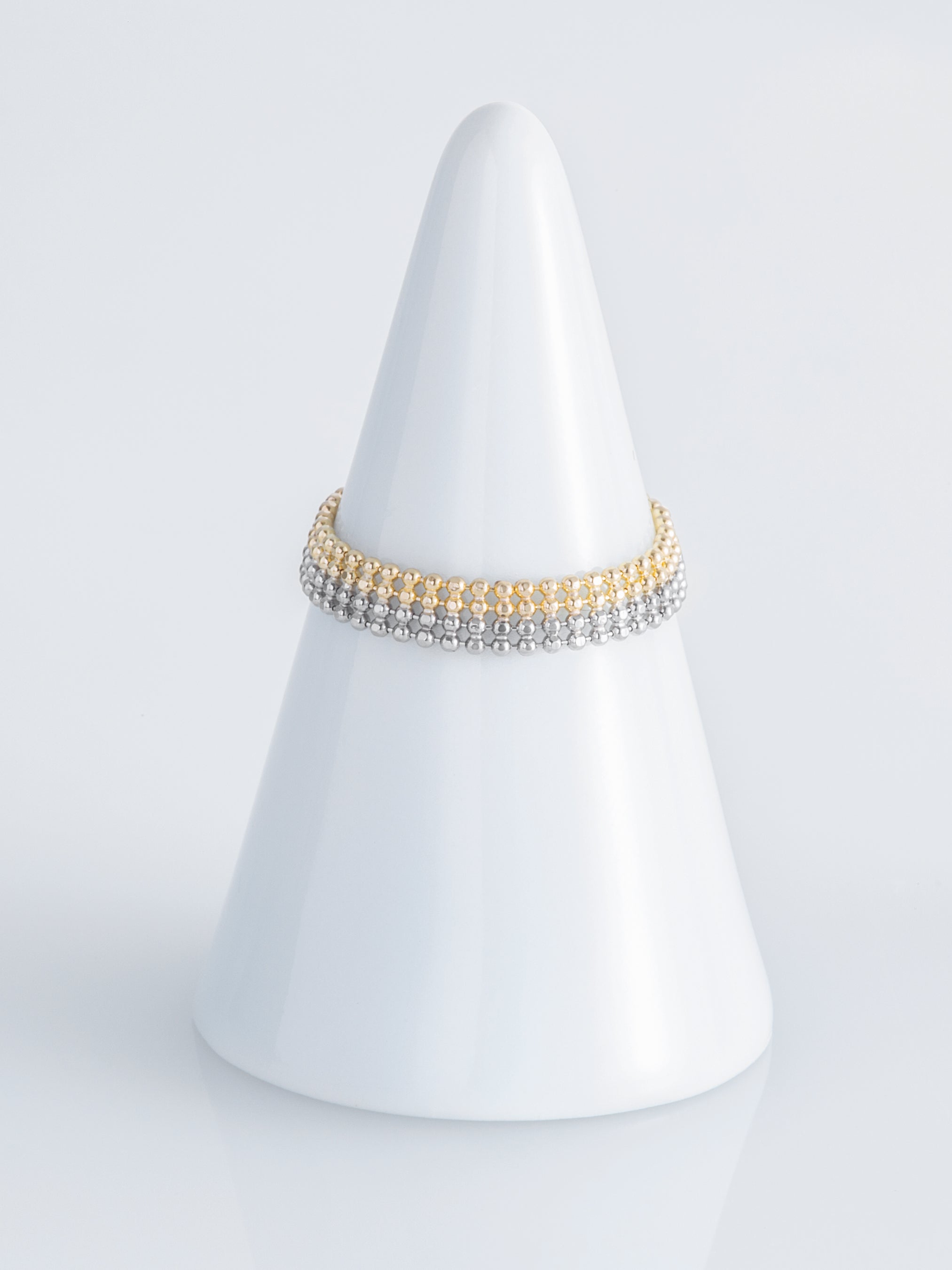 Pixel vertical symmetry ring tetra - Pixel Vertical Symmetry Tetra Ring -  The Future Rocks -    4