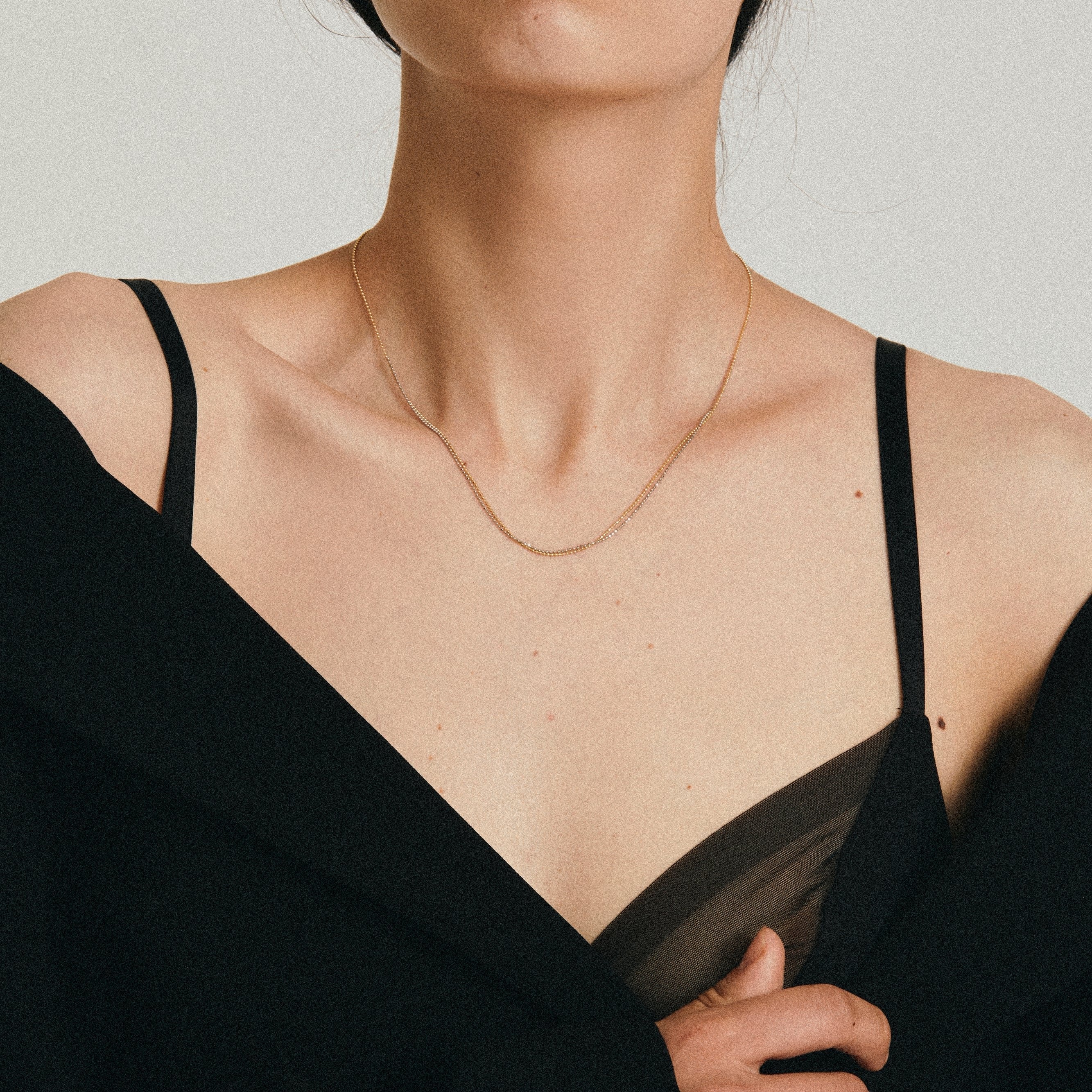 Pixel double chain necklace - Pixel Double Chain Necklace -  The Future Rocks -    2