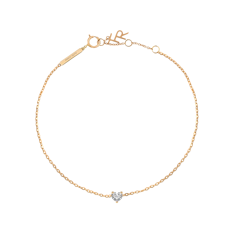  Venus solitaire bracelet 0.2ct - Heart Shaped Diamond Bracelet -  The Future Rocks -    1 