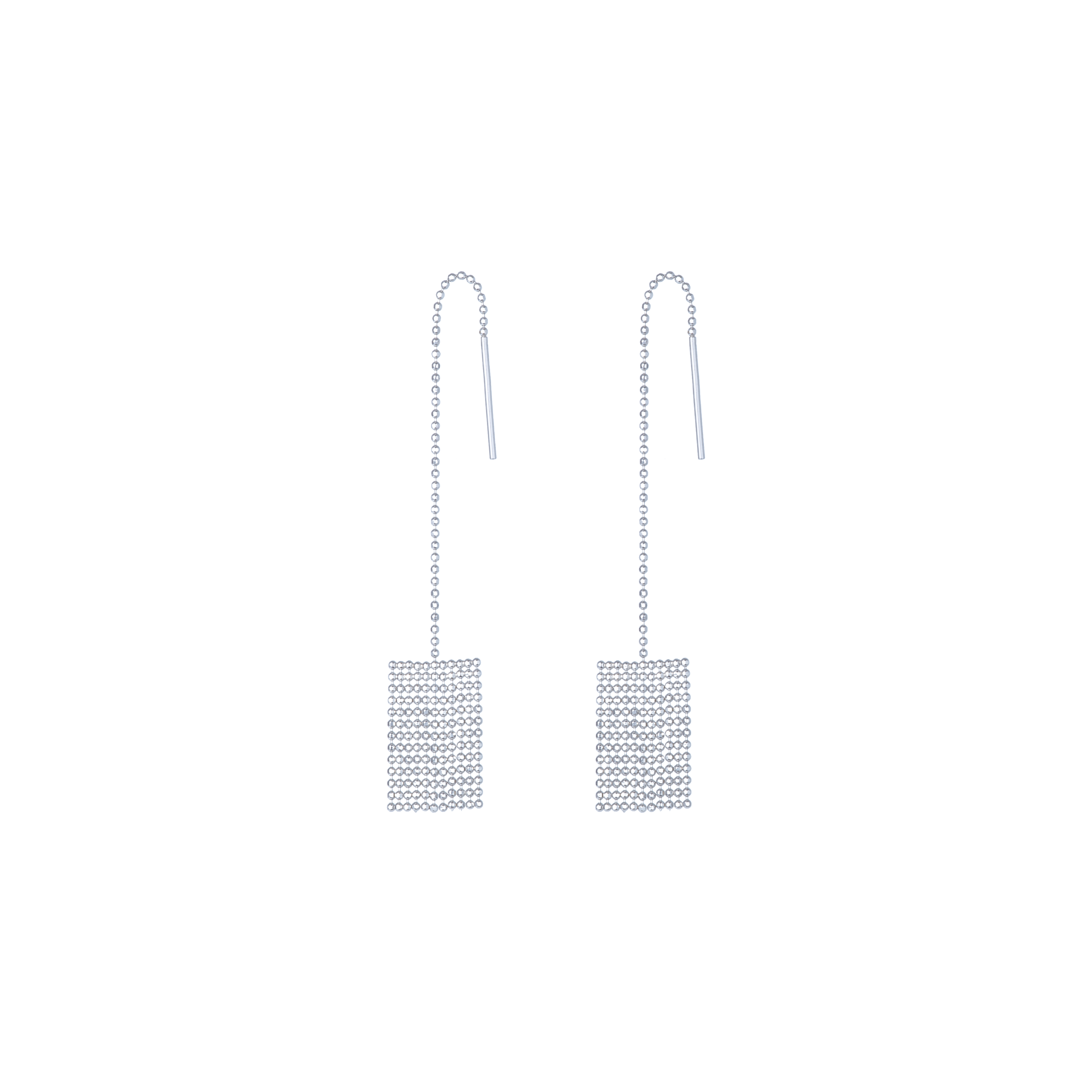 Pixel chain earring