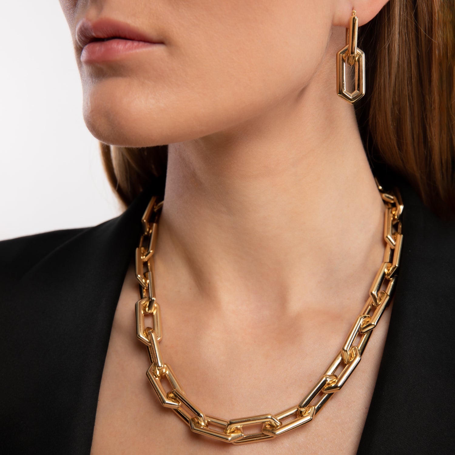  Late night stacking earrings - Link Chain Earrings -  The Future Rocks -    7 