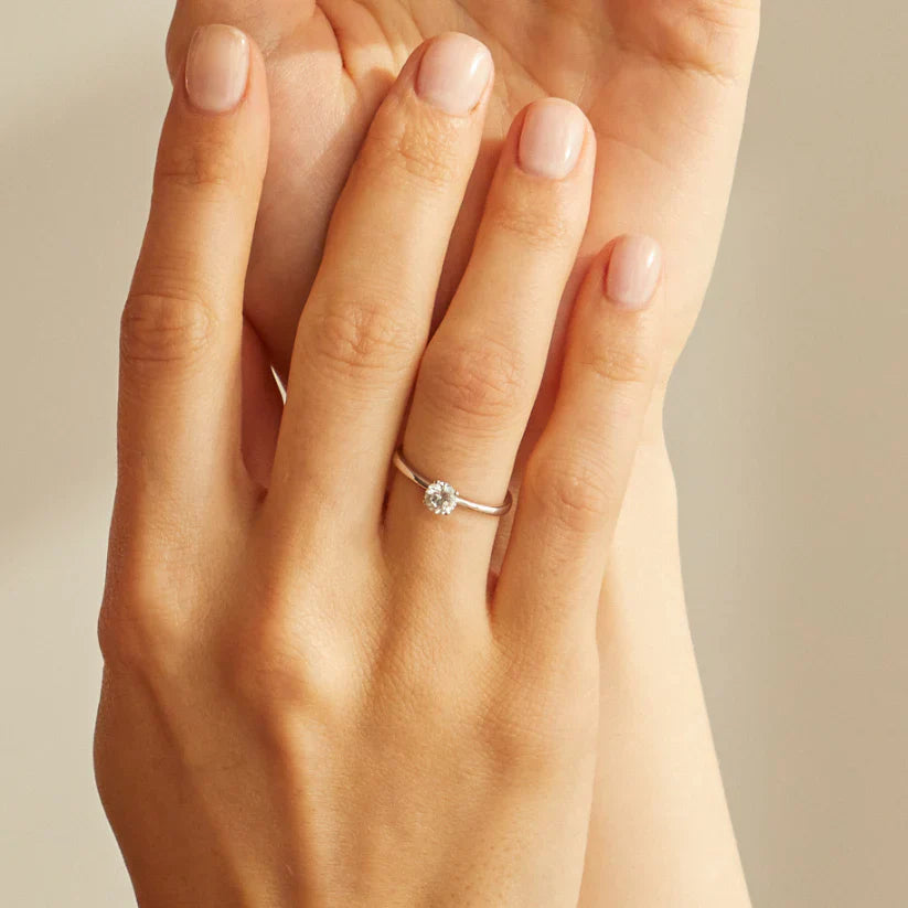  Alaska ring - Lab-Grown Diamond Solitaire Ring -  The Future Rocks -    2 