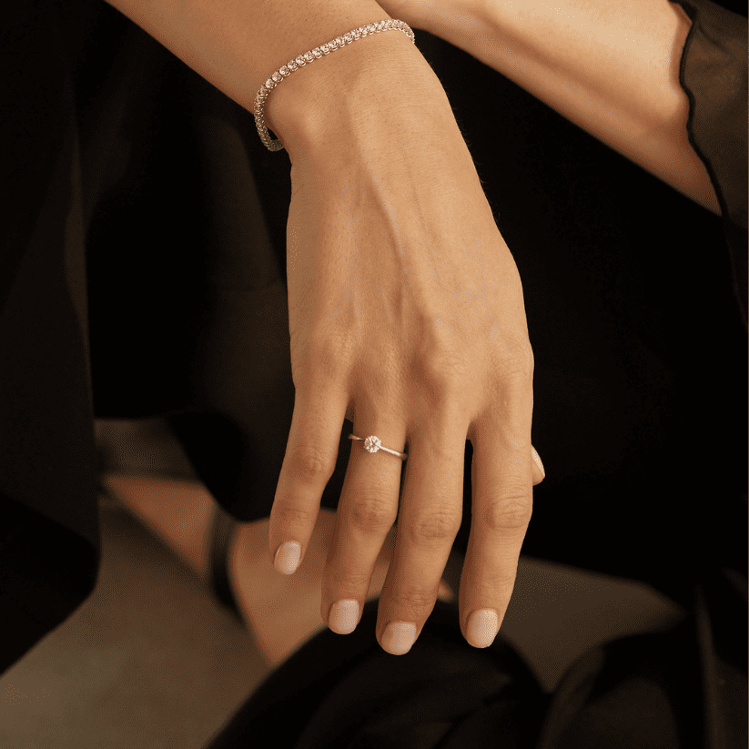  Alaska ring - Lab-Grown Diamond Solitaire Ring -  The Future Rocks -    4 