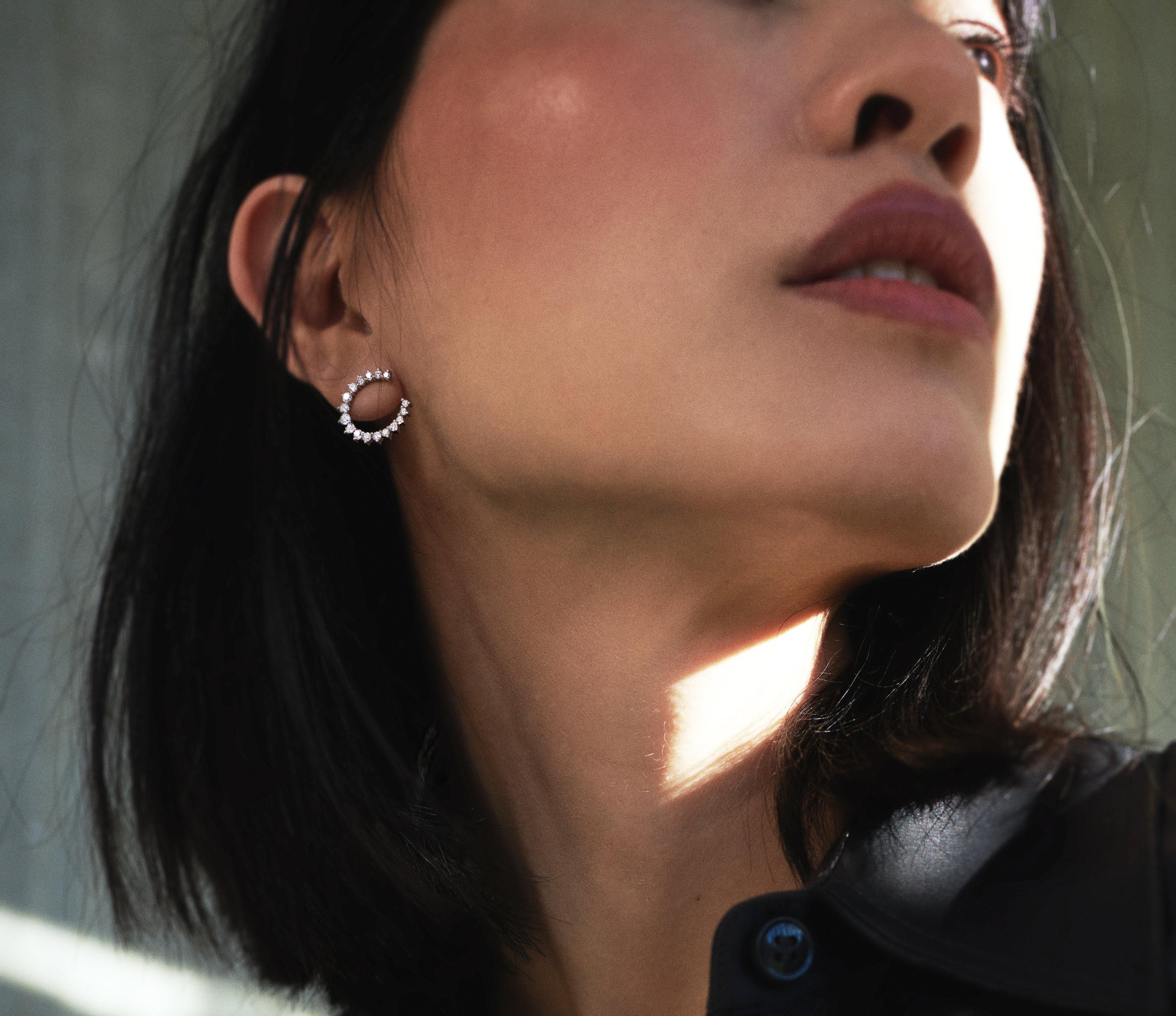 Aurora hoop earrings - Aurora Lab-Grown Diamond Hoop Earrings -  The Future Rocks -    2 