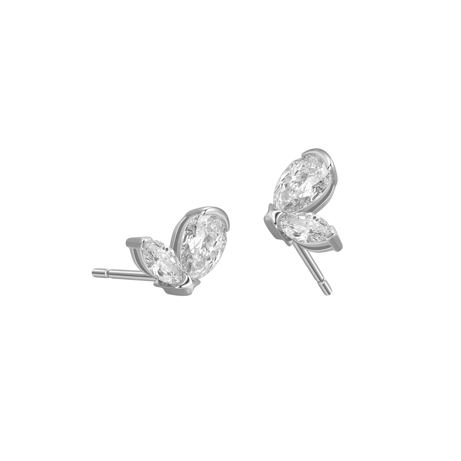  Butterfly earrings - Diamond Butterfly Earrings -  The Future Rocks -    4 