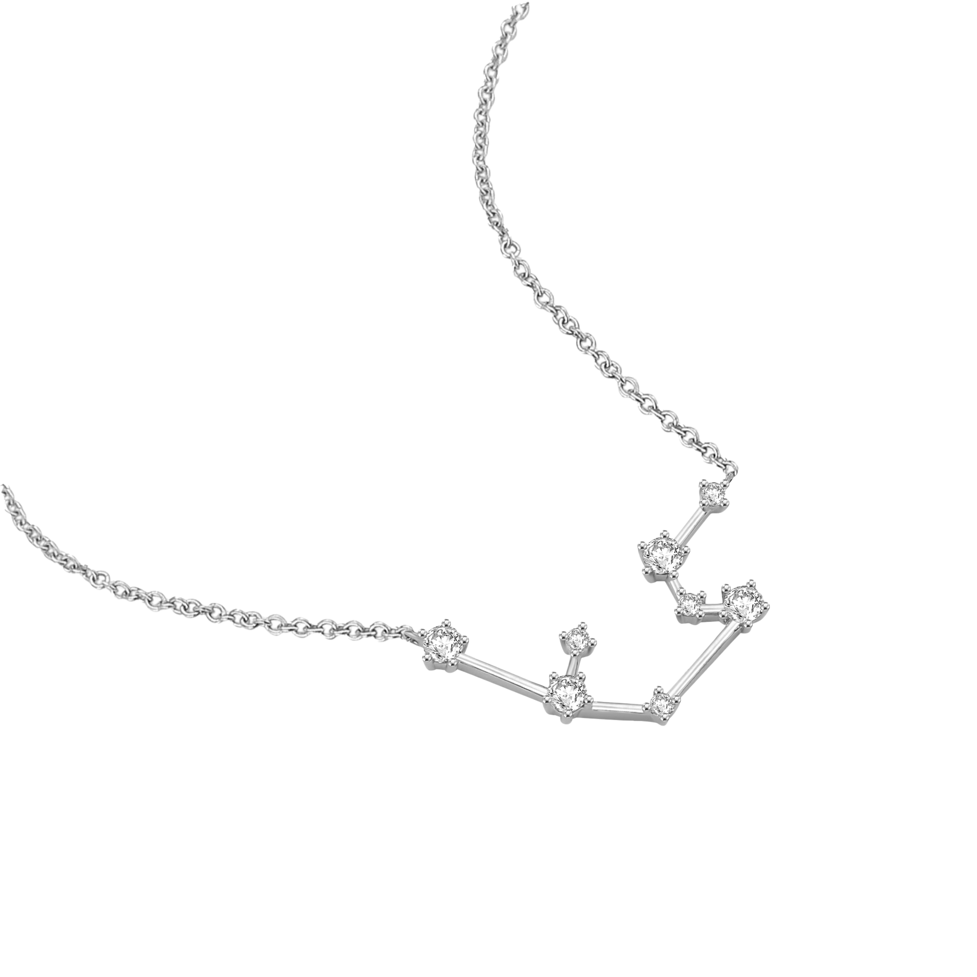  Aquarius necklace - Aquarius Zodiac Necklace -  The Future Rocks -    17 