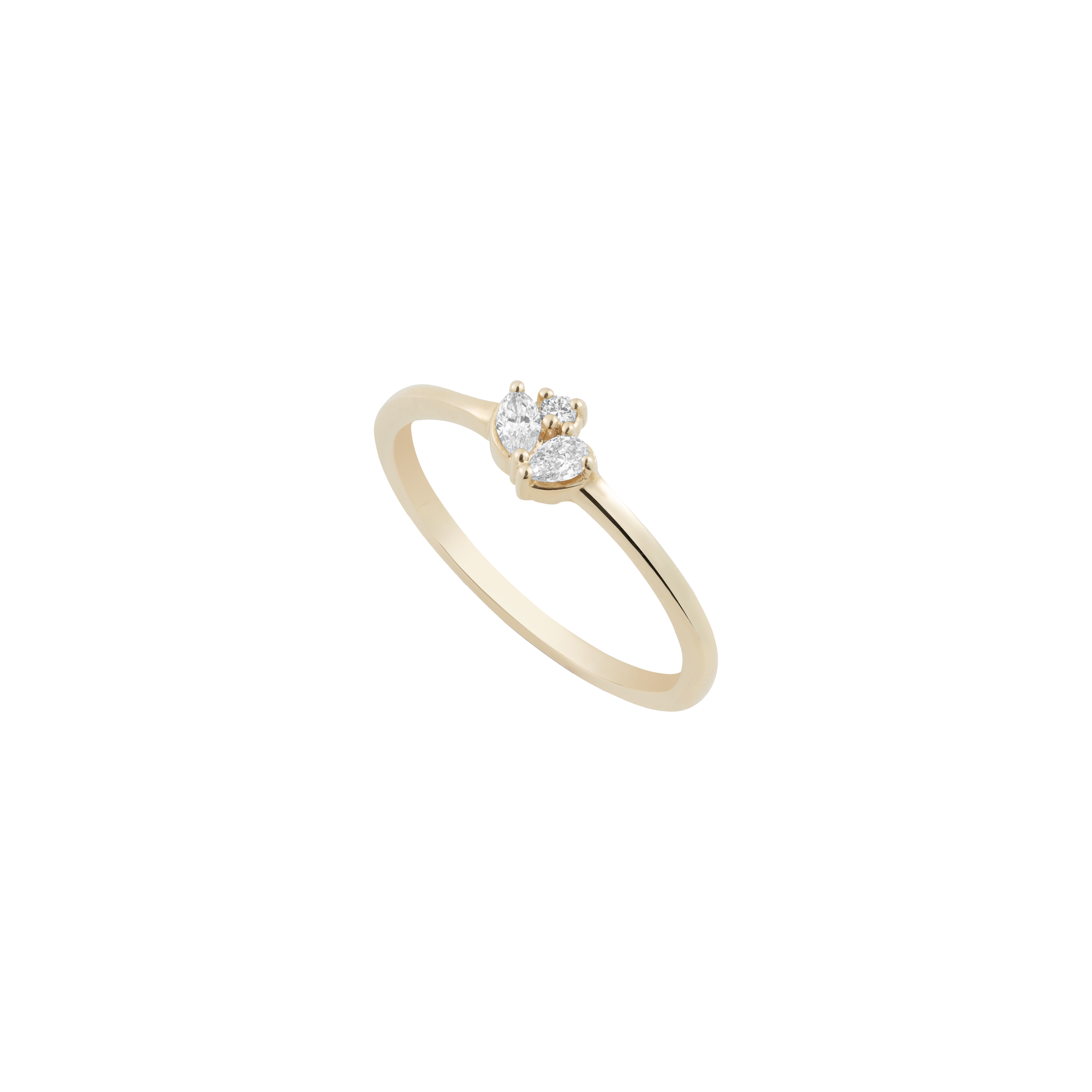 Cluster ring - Lab-Grown Diamond Cluster Ring -  The Future Rocks -    3