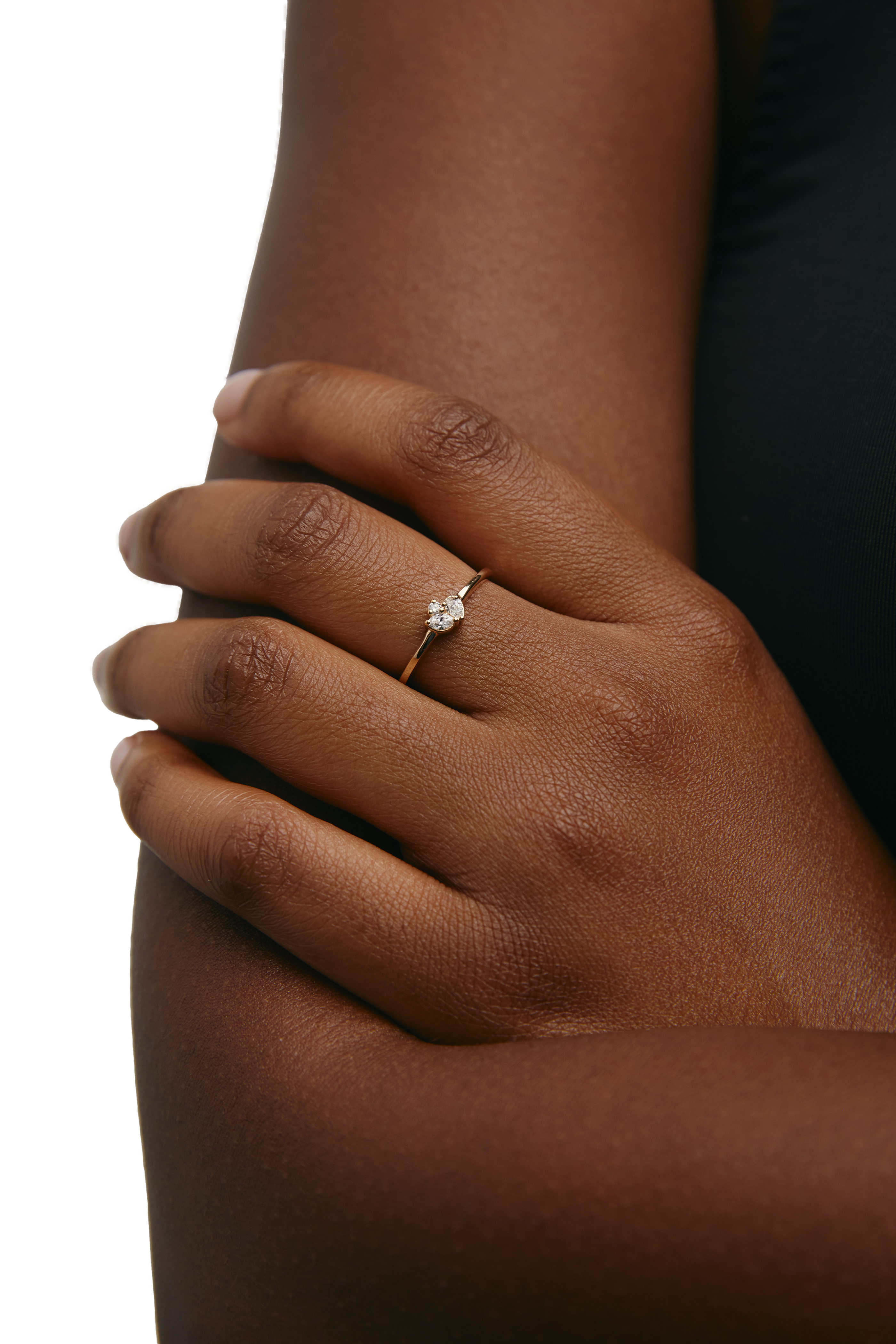  Cluster ring - Lab-Grown Diamond Cluster Ring -  The Future Rocks -    2 