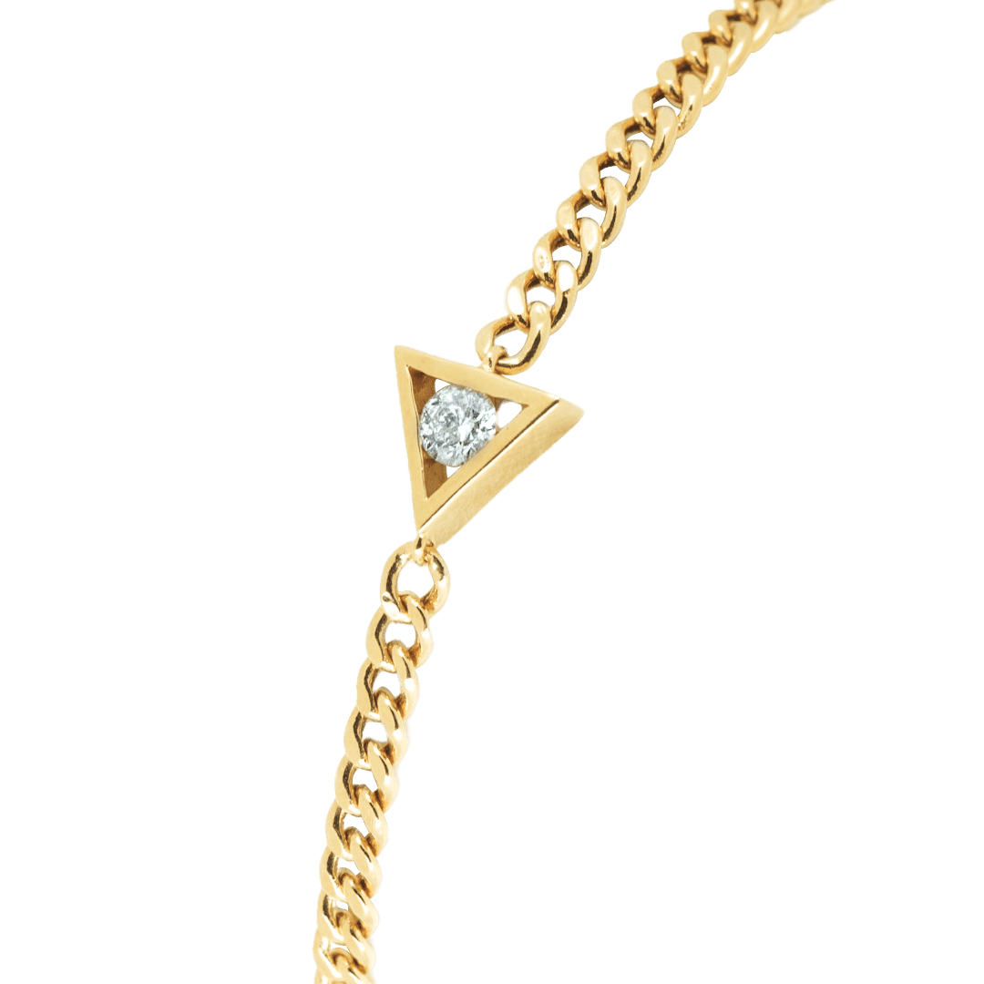 Triangle bracelet - Triangle Diamond Bracelet -  The Future Rocks -    2 