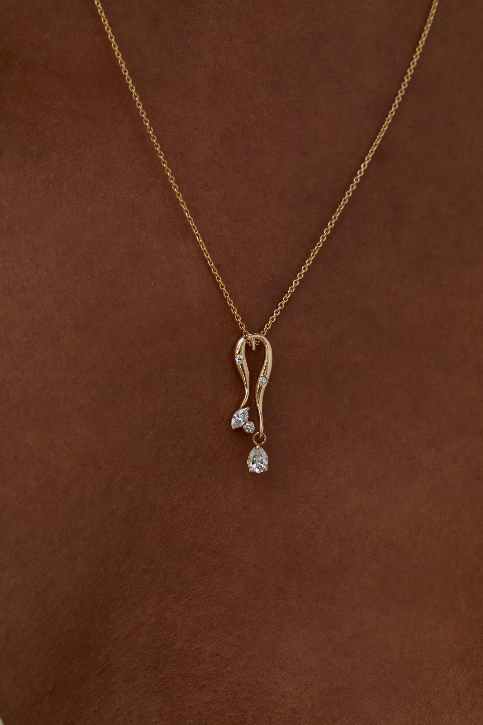  Desejo necklace - Lab-Grown Diamond Desejo Necklace -  The Future Rocks -    3 