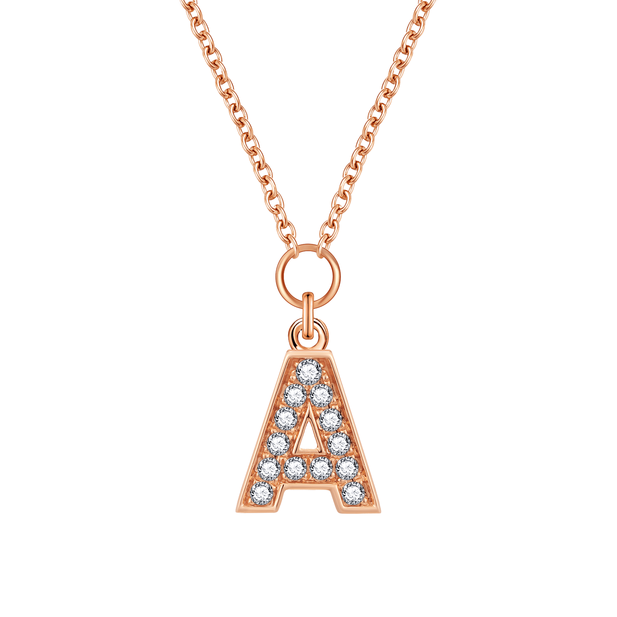  Alphabet LGD pendant necklace - Diamond Initial Pendant Necklace -  The Future Rocks -    1 