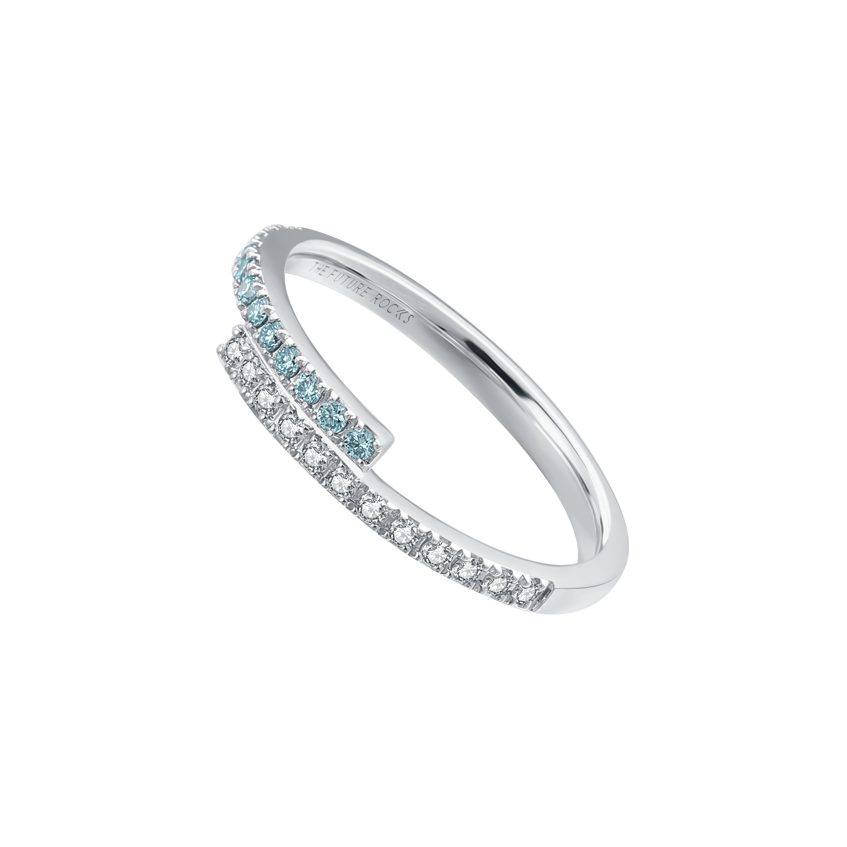  Ballerina blue ring - Ballerina Blue Diamond Ring -  The Future Rocks -    2 