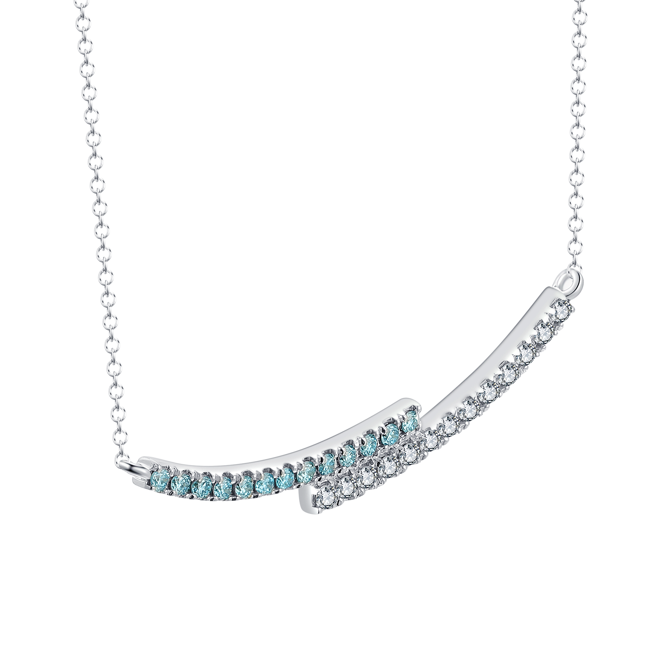  Ballerina blue necklace - Ballerina Blue Diamond Necklace -  The Future Rocks -    3 