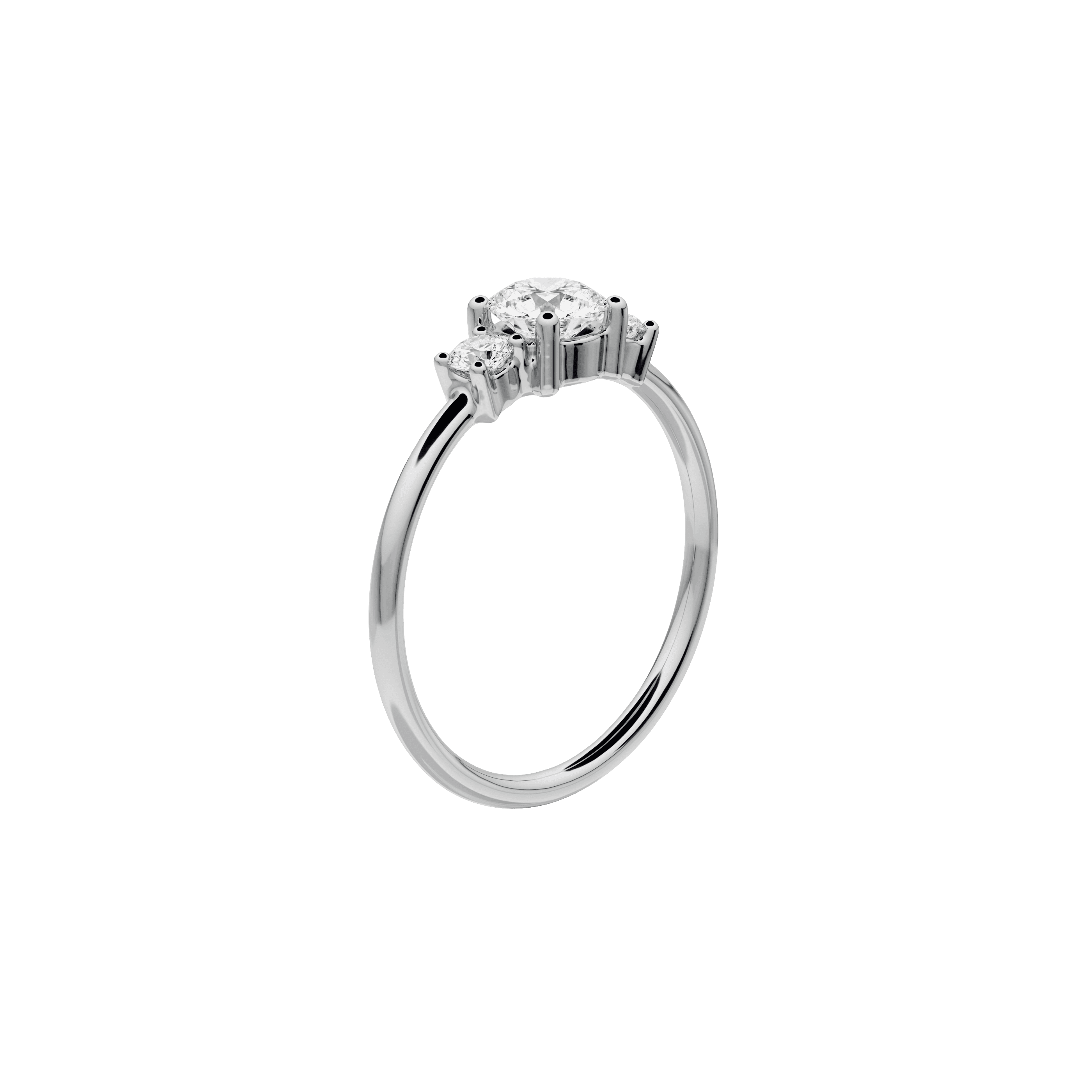  Gala ring - Lab-Grown Diamond Three Stone Ring -  The Future Rocks -    4 