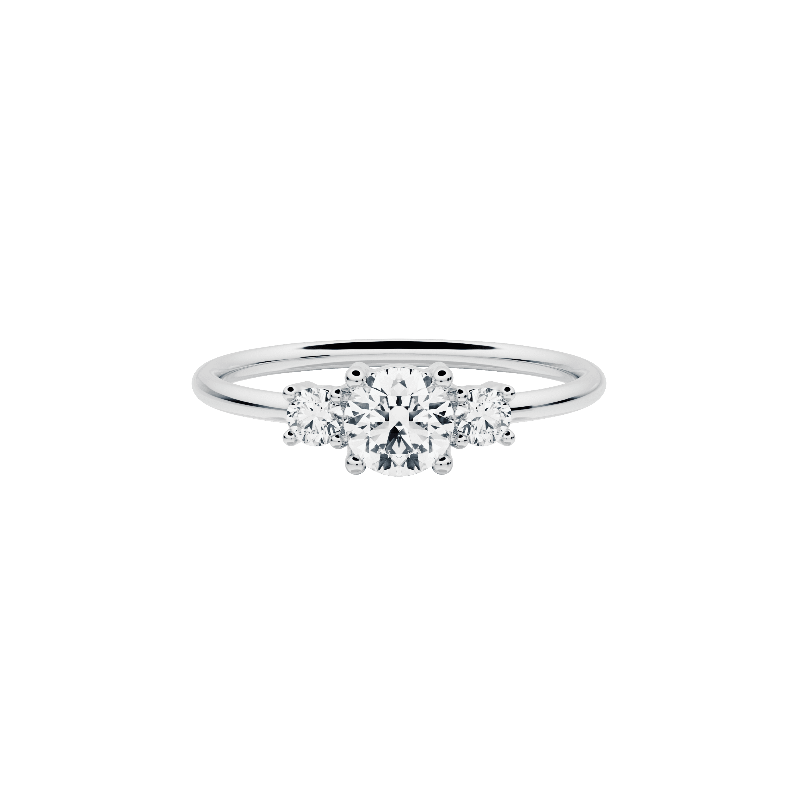  Gala ring - Lab-Grown Diamond Three Stone Ring -  The Future Rocks -    3 