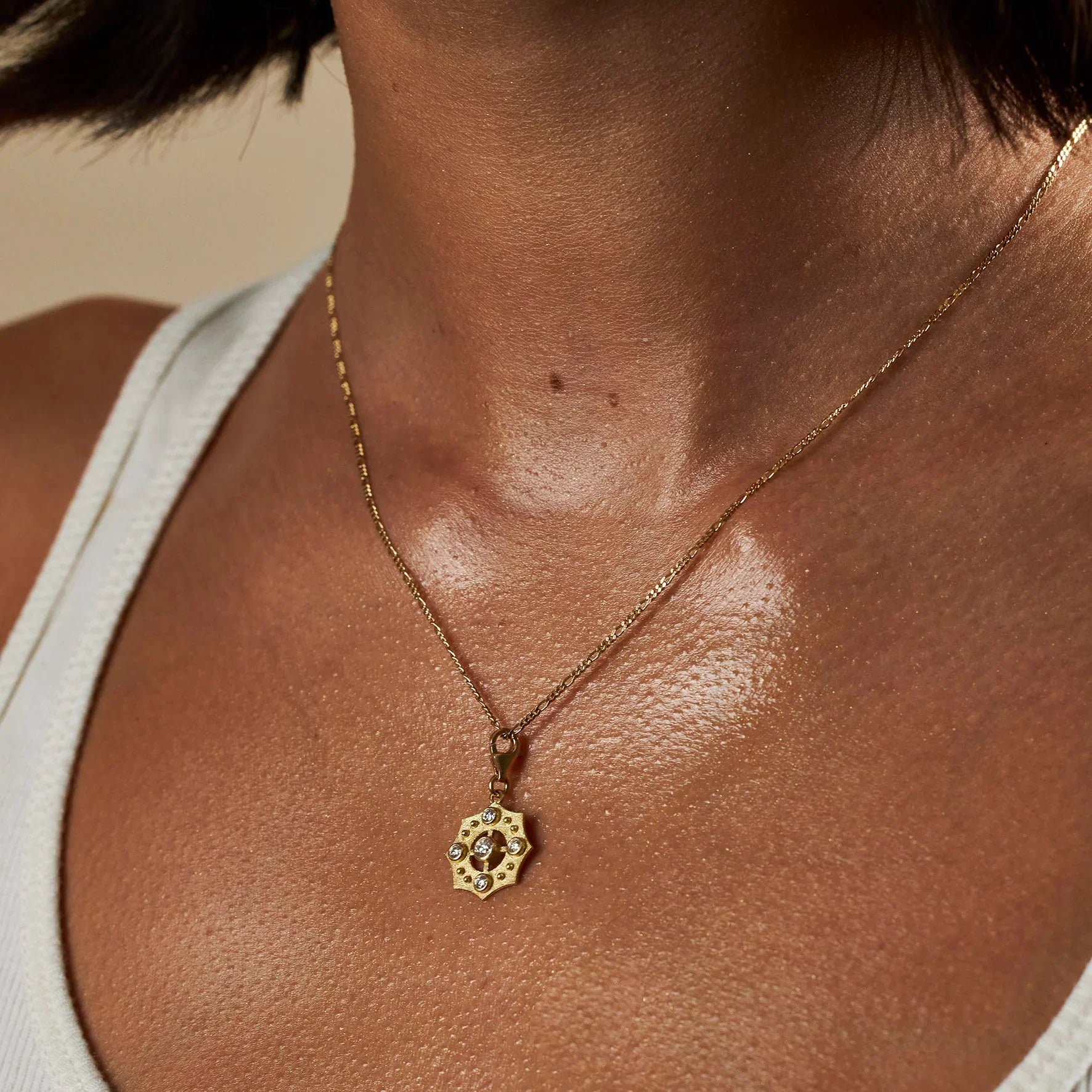  Irene charm necklace - Lab-Grown Diamond Irene Charm Necklace -  The Future Rocks -    2 