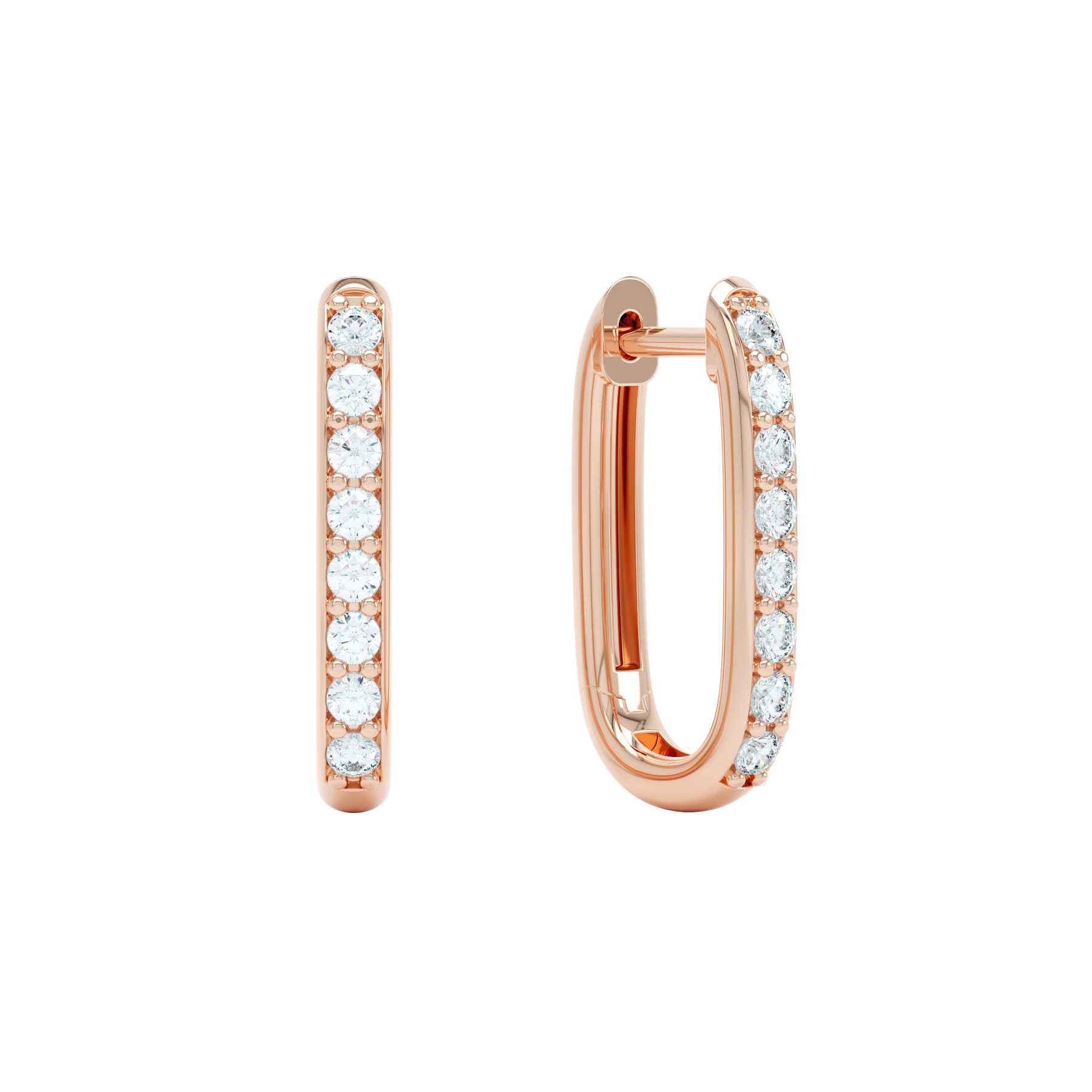  Allday diamond huggies - 14K Gold Diamond Huggie Earrings -  The Future Rocks -    3 