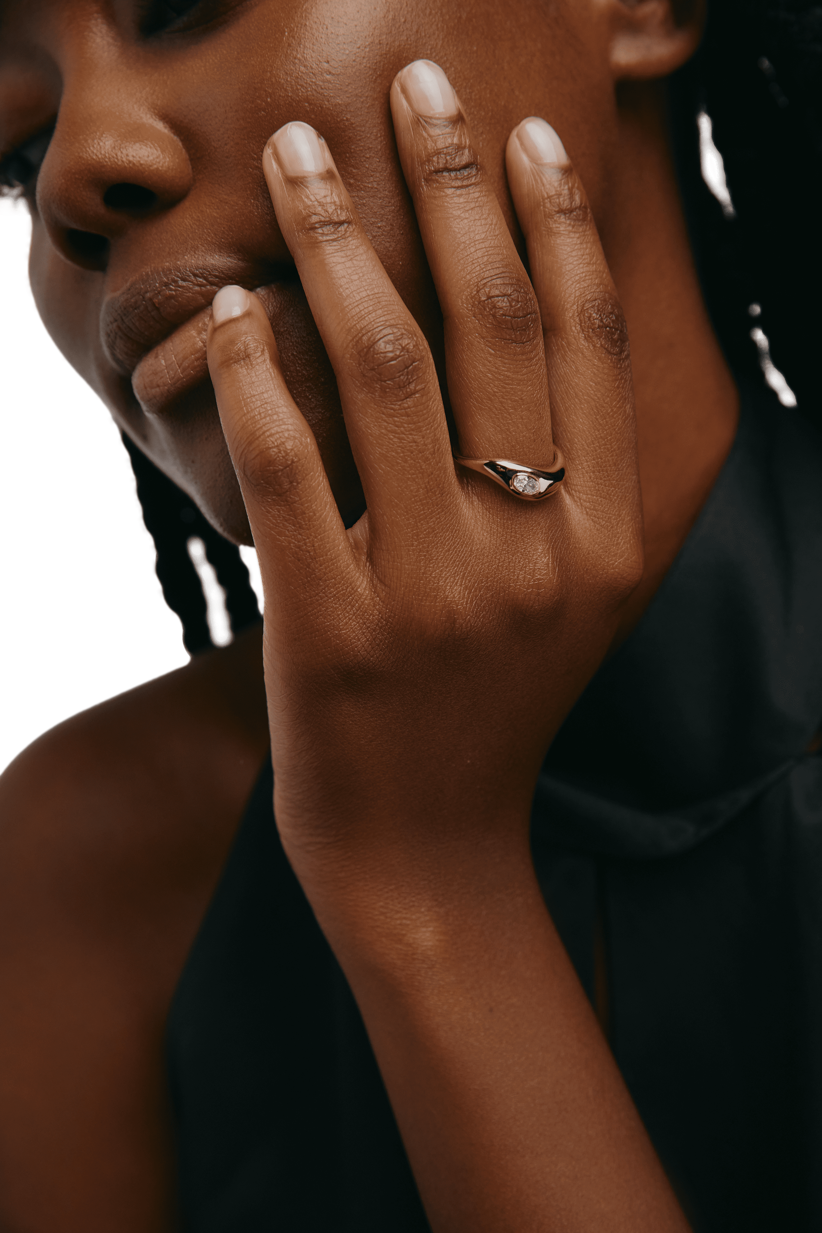  Jupiter ring - 14K Gold Stacking Ring -  The Future Rocks -    2 