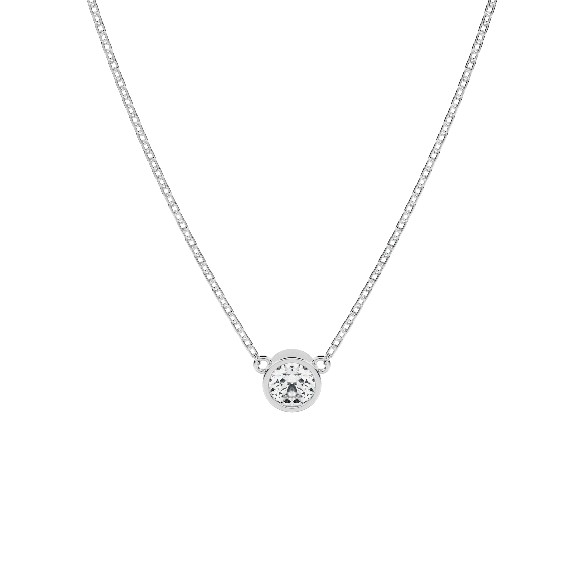  Koh necklace - Lab-Grown Solitaire Diamond Necklace -  The Future Rocks -    3 