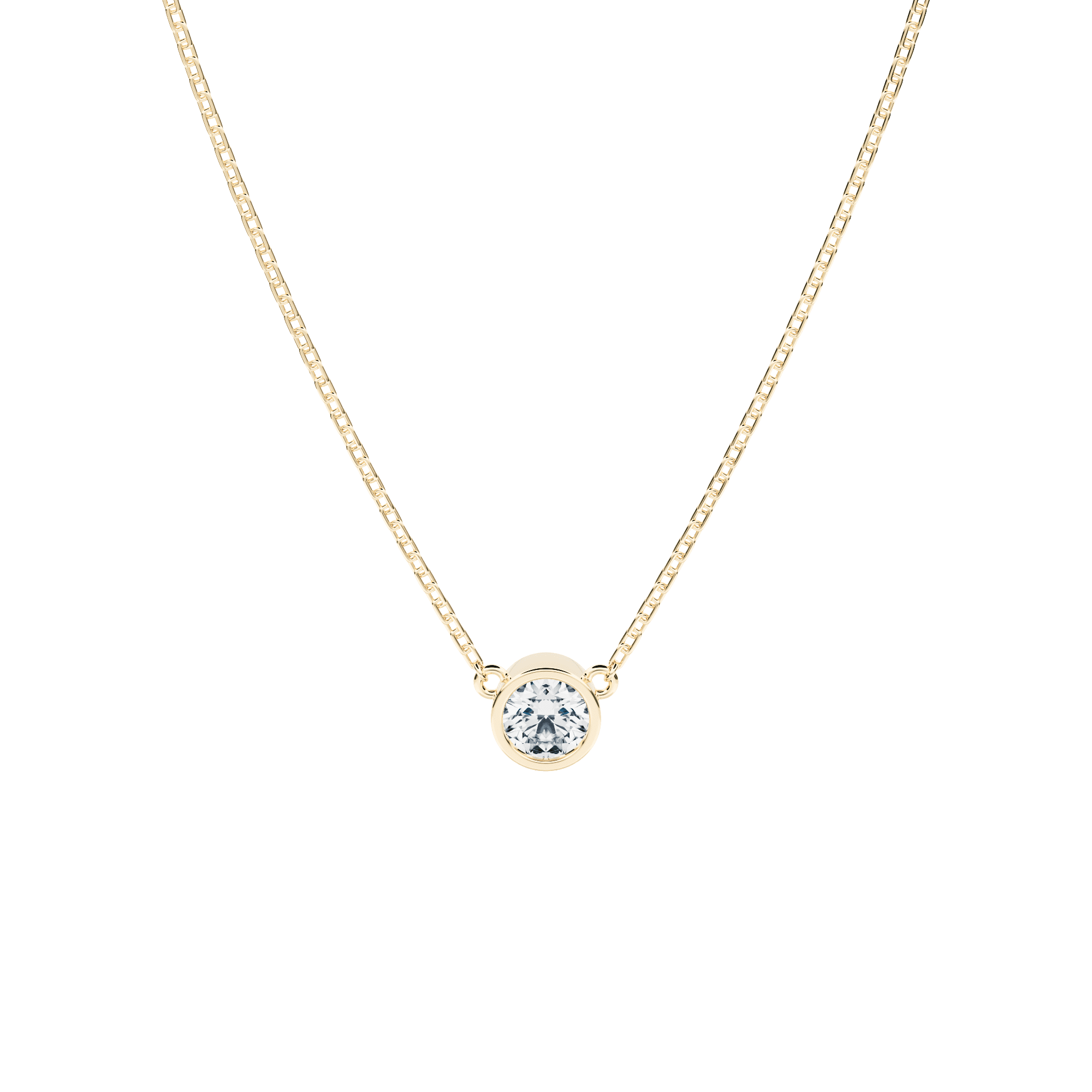  Koh necklace - Lab-Grown Solitaire Diamond Necklace -  The Future Rocks -    5 