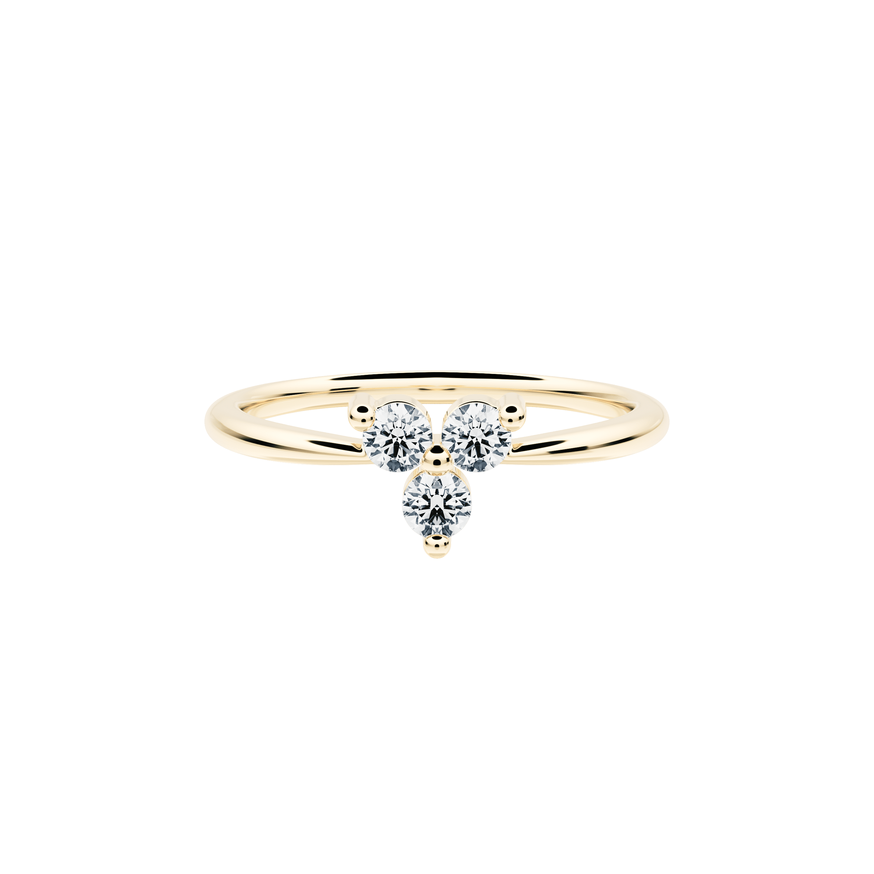 Lerala ring - Three Stone Small Lab-Grown Diamond Ring -  The Future Rocks -    5