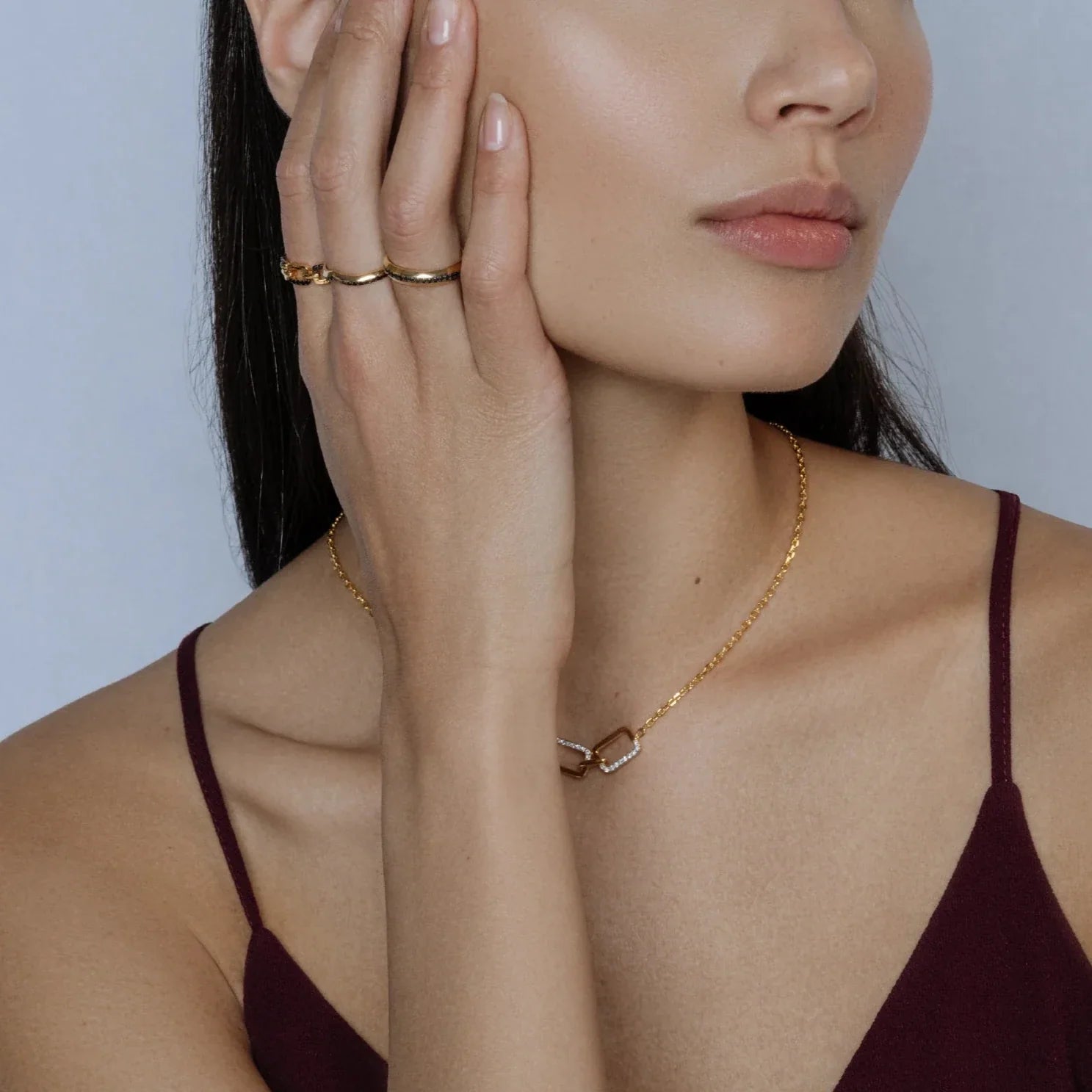  Horizon ring - 18K Recycled Gold Vermeil Horizon Ring -  The Future Rocks -    2 