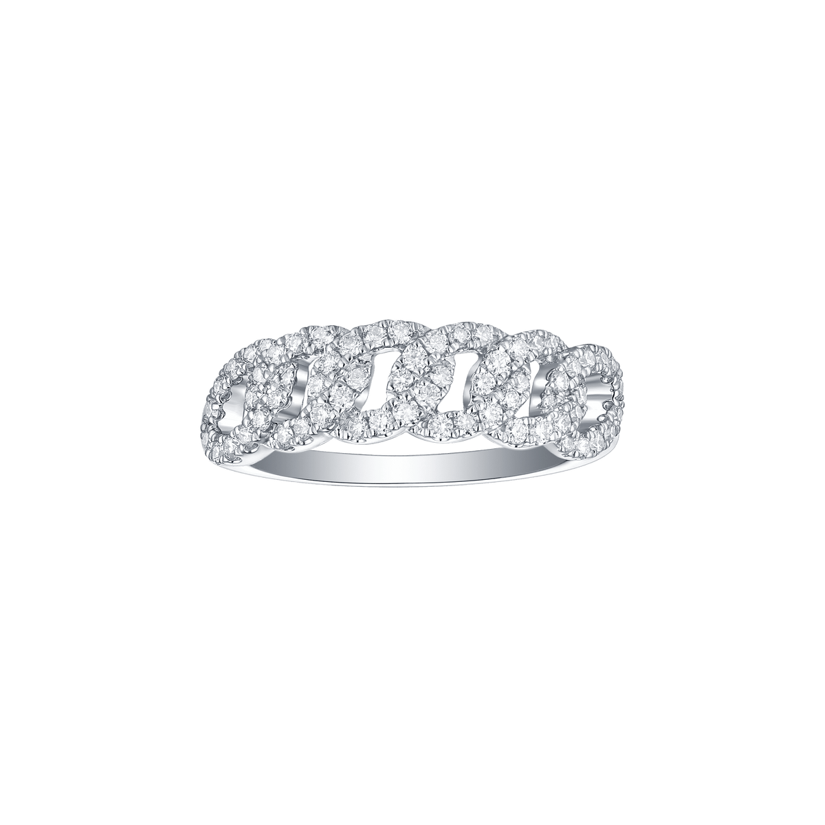 Linking love chain ring - Linking Love Diamond Chain Ring -  The Future Rocks -    1