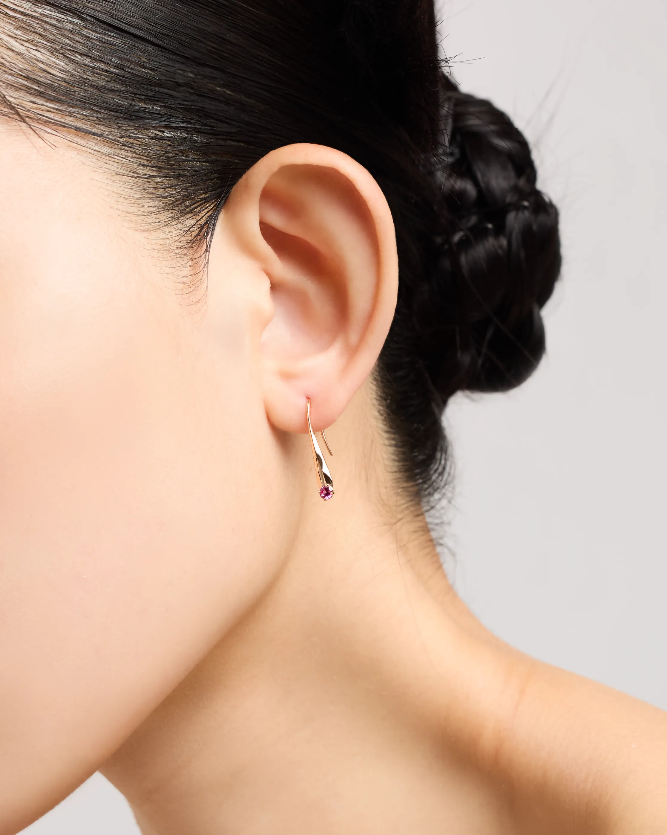  Meteor ruby earrings - Lab-Grown Ruby Earrings -  The Future Rocks -    2 