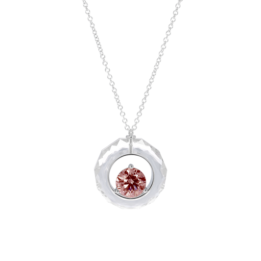  THE NECKLACE in Pink - THE NECKLACE -  2ct Lab-Grown Pink Diamond -  The Future Rocks -    1 