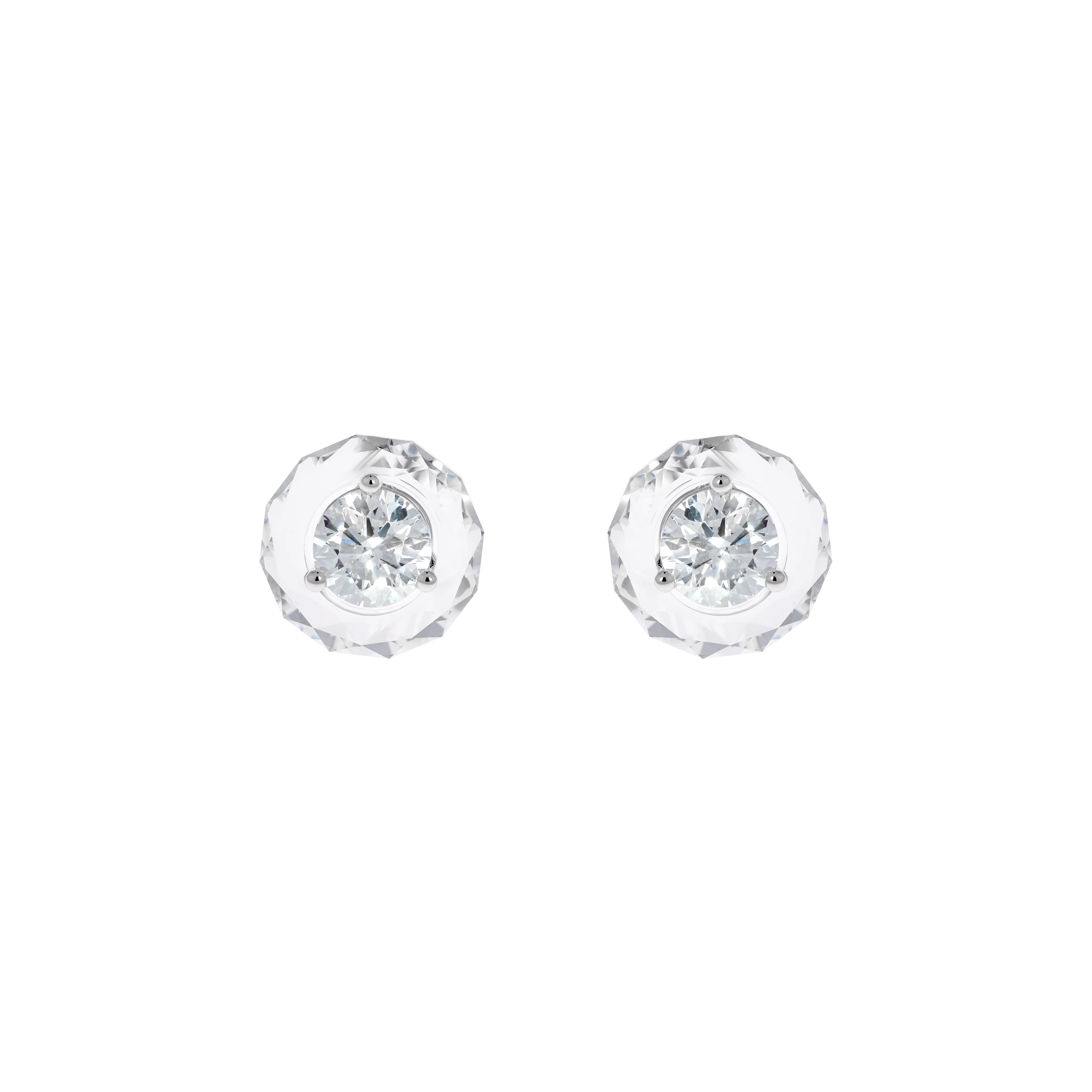  THE EARRINGS - THE EARRINGS -  2ct Round Cut Lab-Grown Diamond IGI Certified -  The Future Rocks -    1 