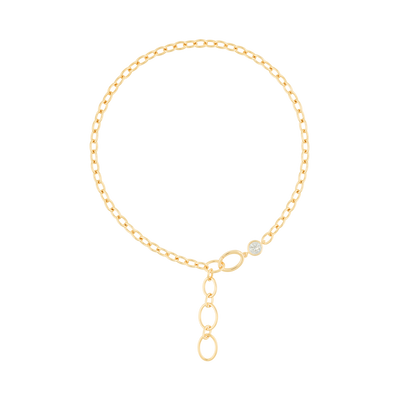 Hera lariat necklace - Cable Chain Necklace - Lariat -  The Future Rocks -    1