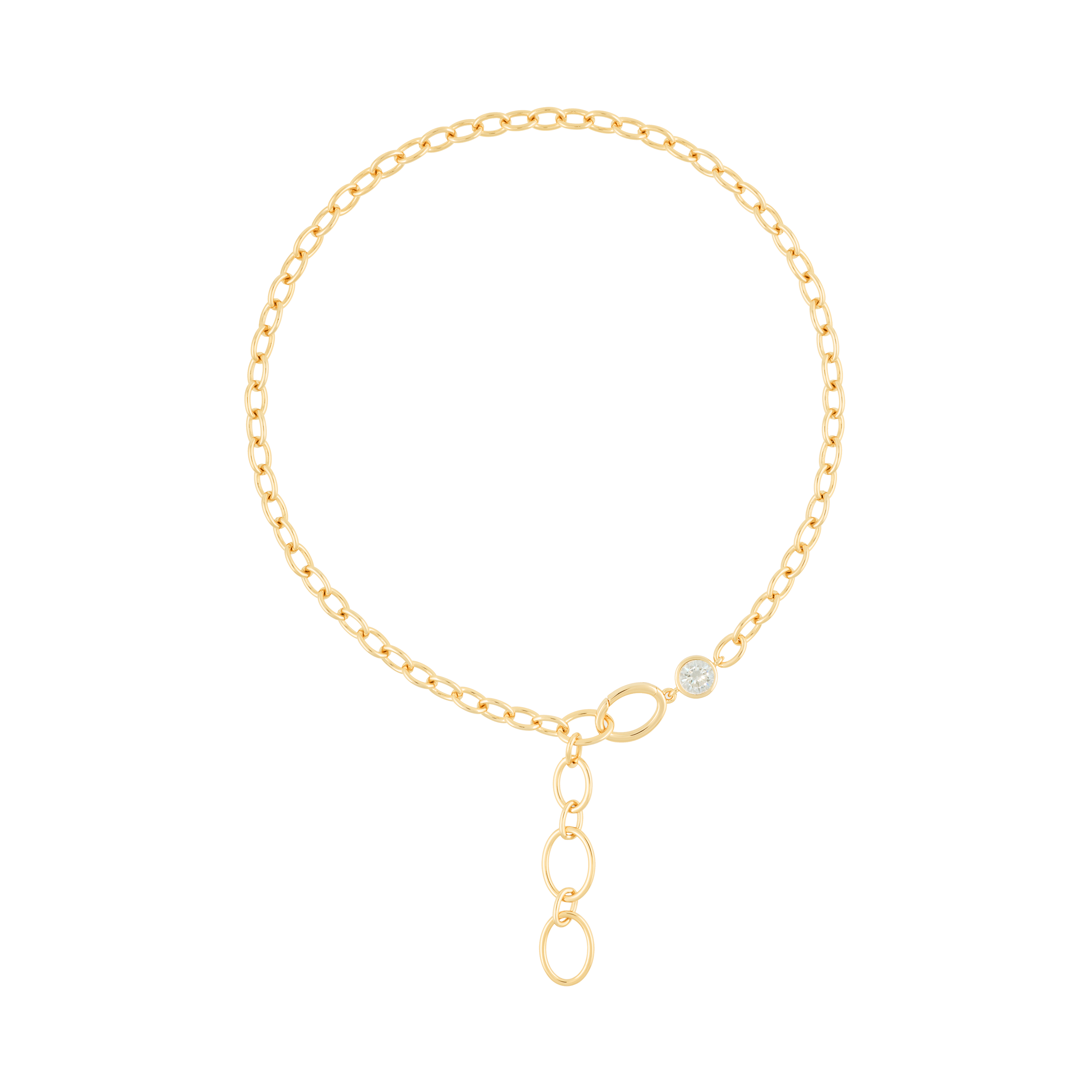  Hera lariat necklace - Cable Chain Necklace - Lariat -  The Future Rocks -    1 