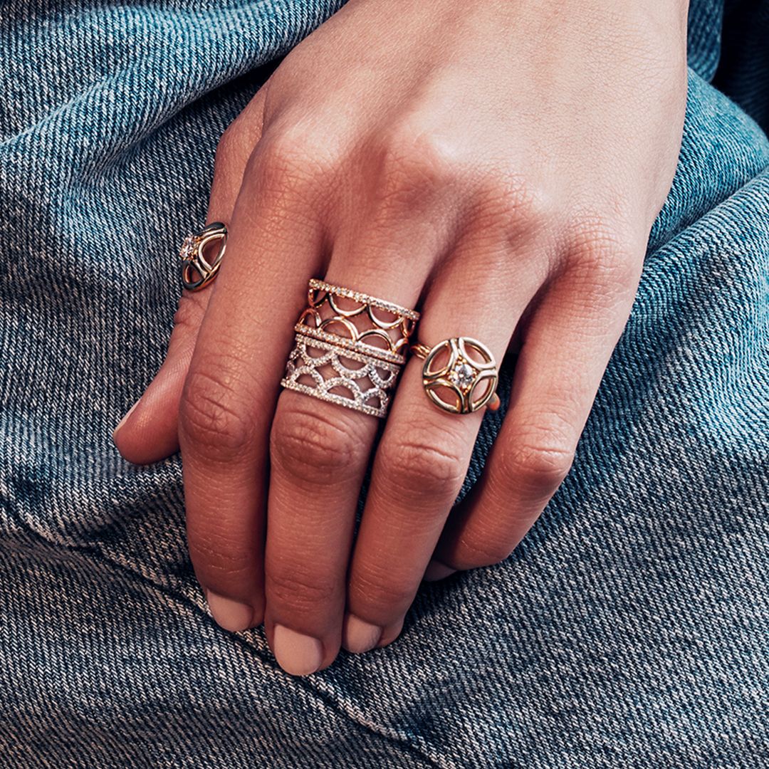  Perpétuel.le semi-pavée ring band - Perpétuel.le semi-pavée ring band -  The Future Rocks -    2 