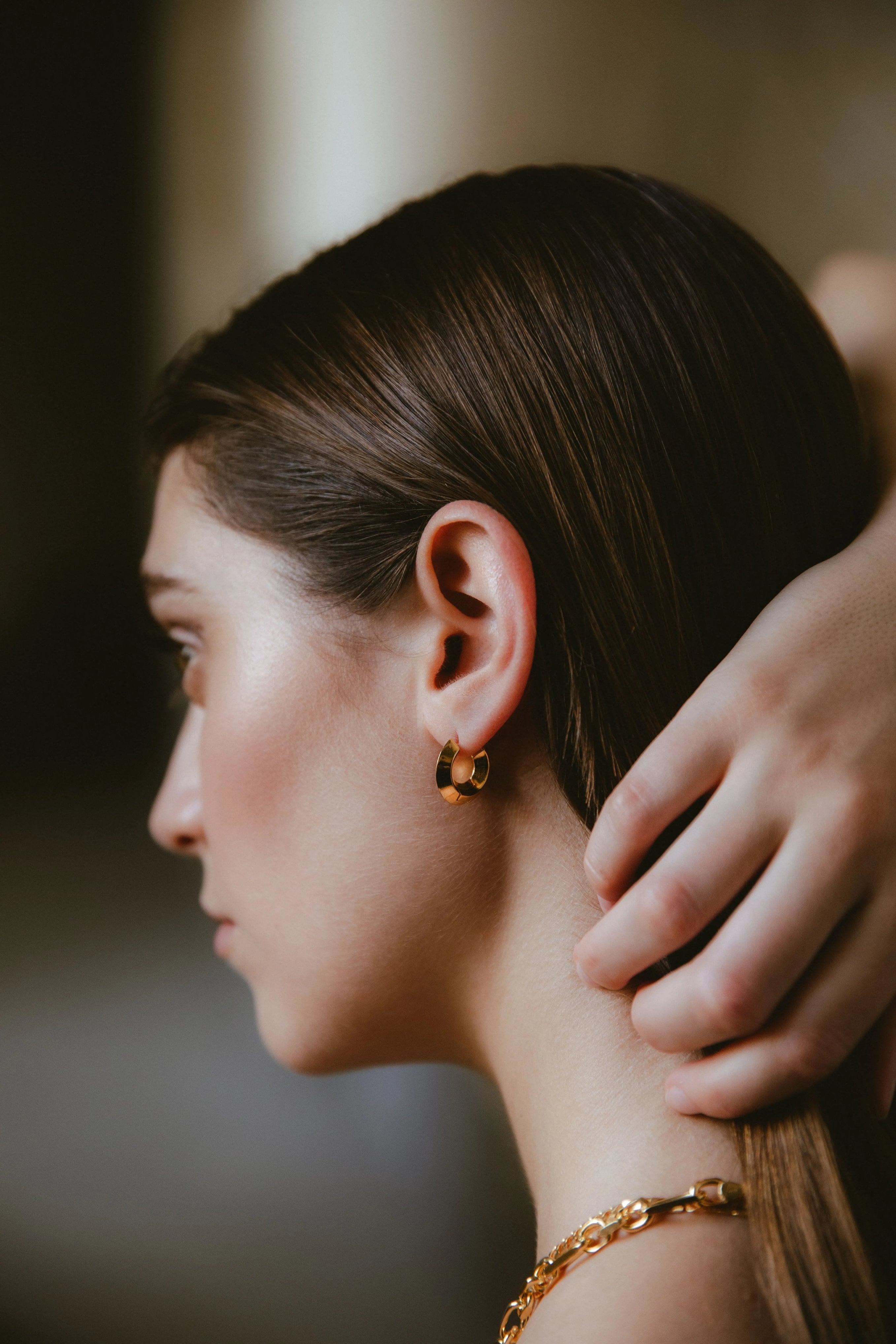 Sculptura circle earrings - Gold & Silver Hoop Earrings -  The Future Rocks -    13