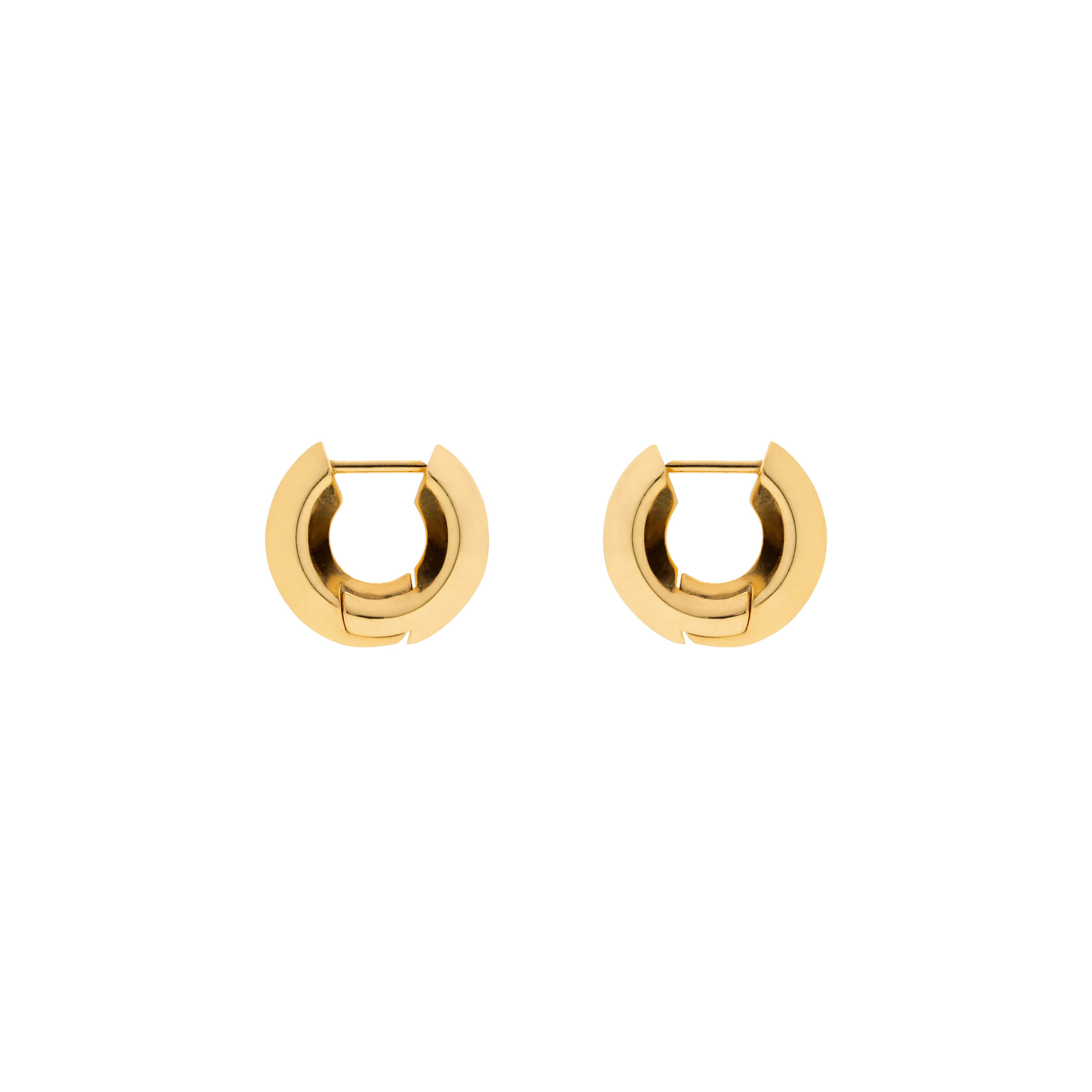 Sculptura circle earrings - Gold & Silver Hoop Earrings -  The Future Rocks -    5