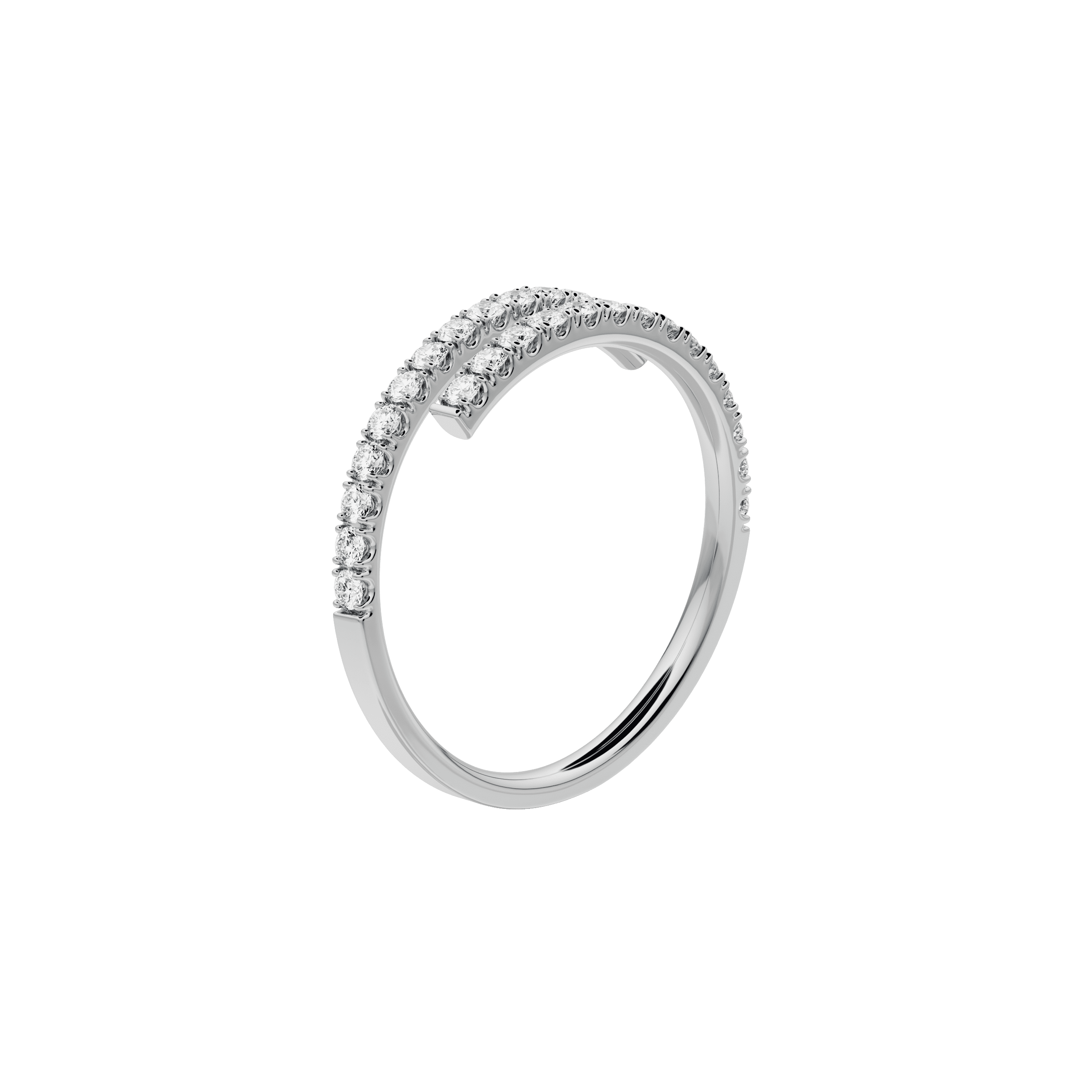  Sirocco ring - Diamond Eternity Open Ring -  The Future Rocks -    4 