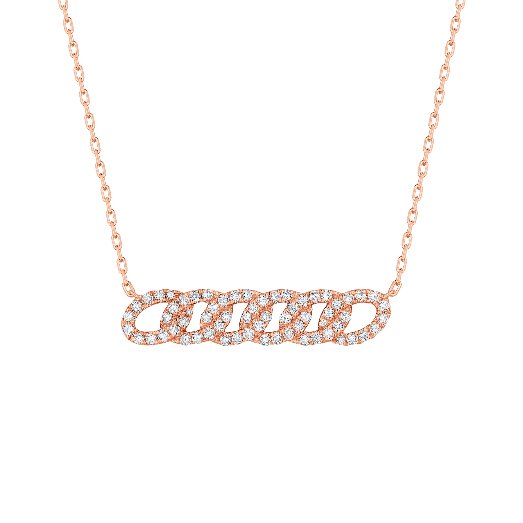  Linking love chain necklace - Linking Love Diamond Chain Necklace -  The Future Rocks -    2 