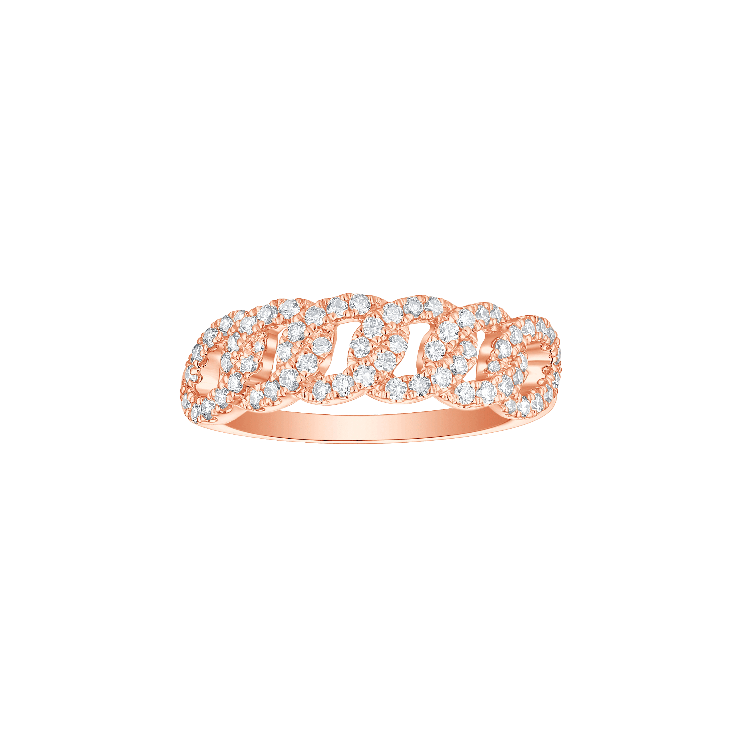  Linking love chain ring - Linking Love Diamond Chain Ring -  The Future Rocks -    3 