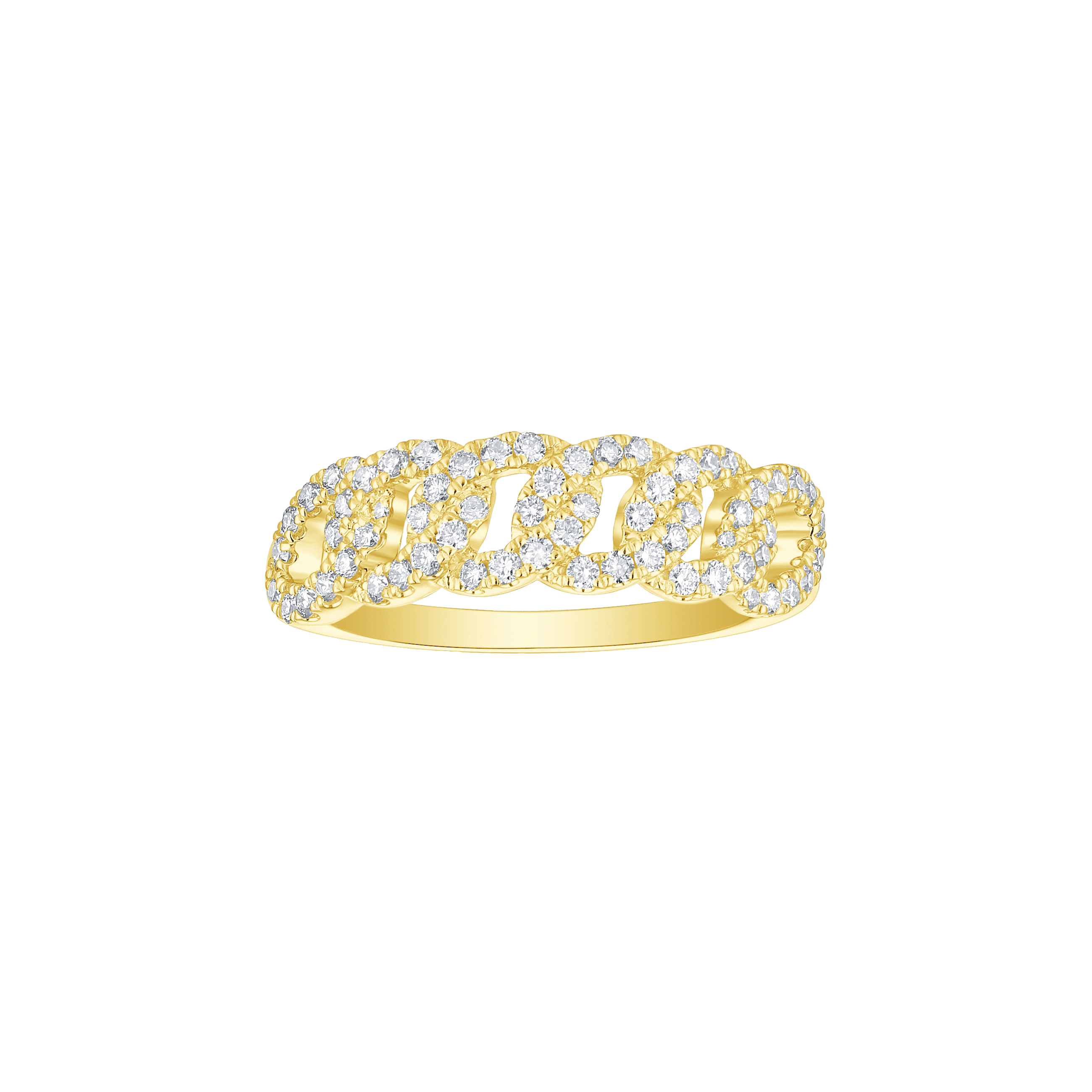  Linking love chain ring - Linking Love Diamond Chain Ring -  The Future Rocks -    4 