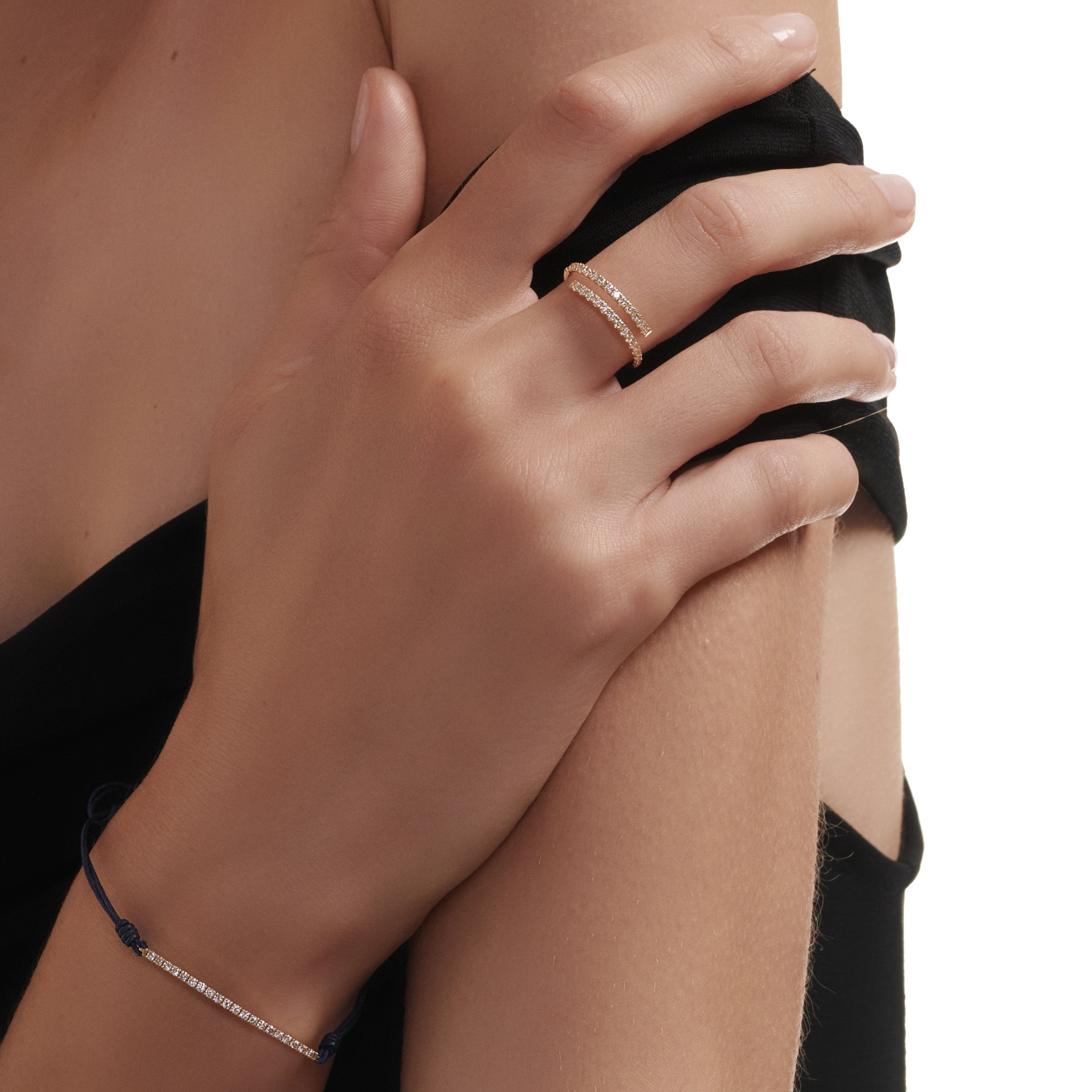  Sirocco ring - Diamond Eternity Open Ring -  The Future Rocks -    2 