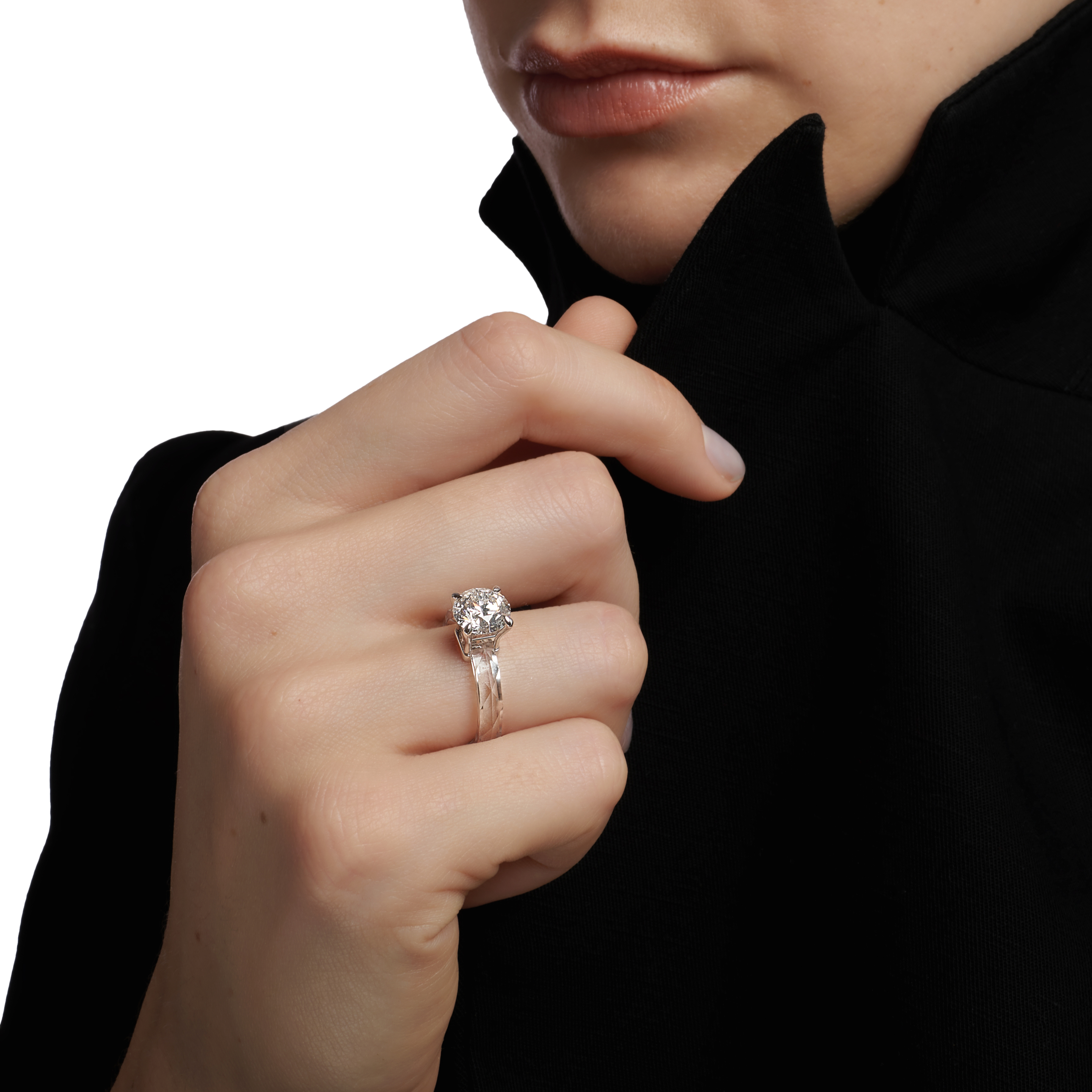  THE RING - Round - THE RING - 2ct Round Cut Lab-Grown Diamond IGI Certified -  The Future Rocks -    2 