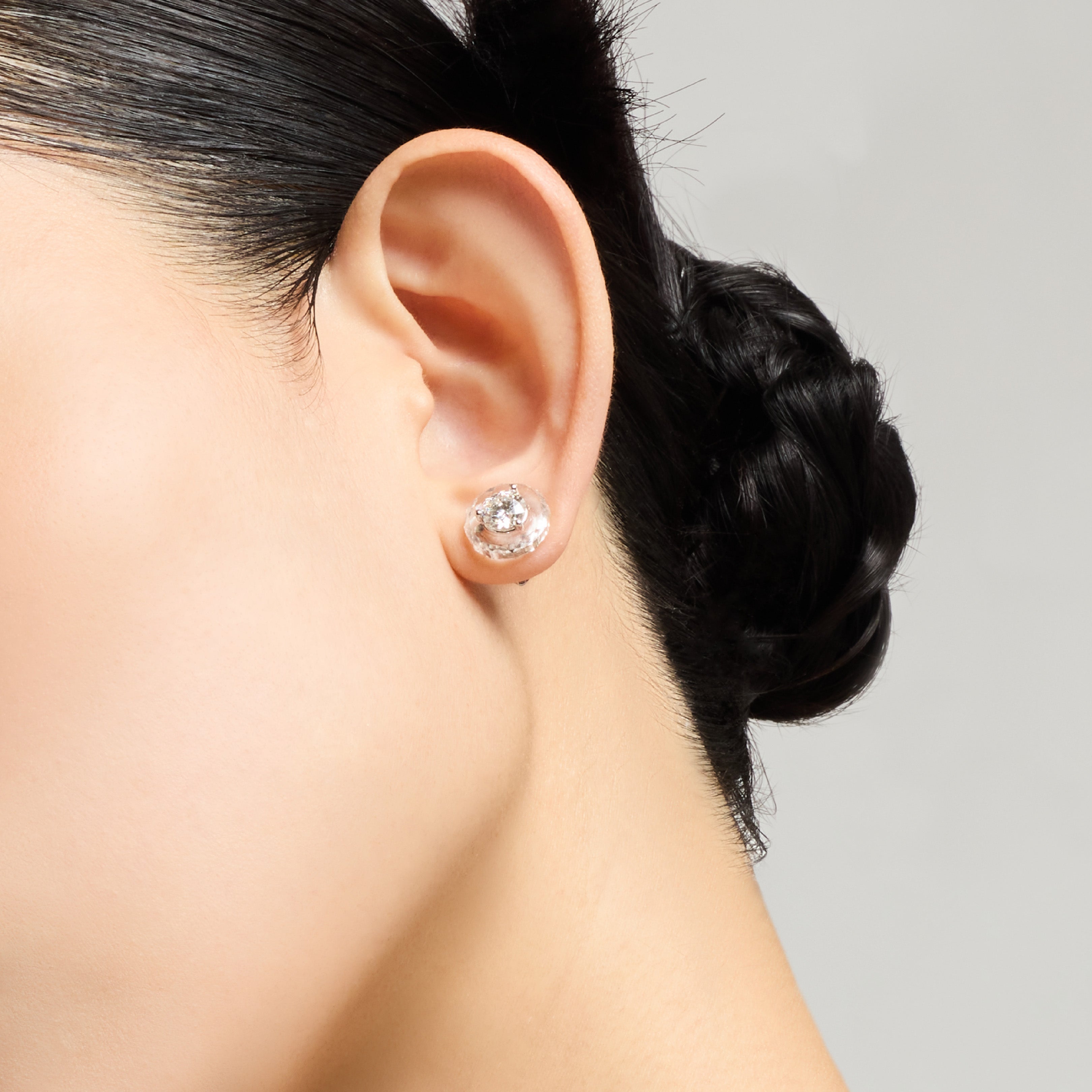  THE EARRINGS - THE EARRINGS -  2ct Round Cut Lab-Grown Diamond IGI Certified -  The Future Rocks -    2 